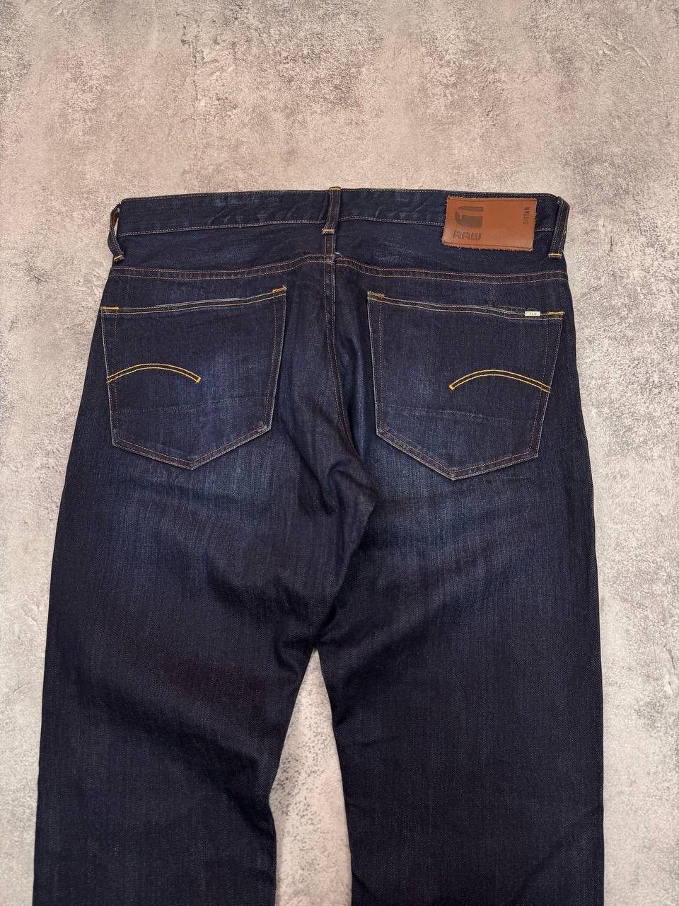 G-Star G-Star RAW Men's 3301 Tapered Jeans Denim Pants Dark Blue Size US 36 / EU 52 - 2 Thumbnail