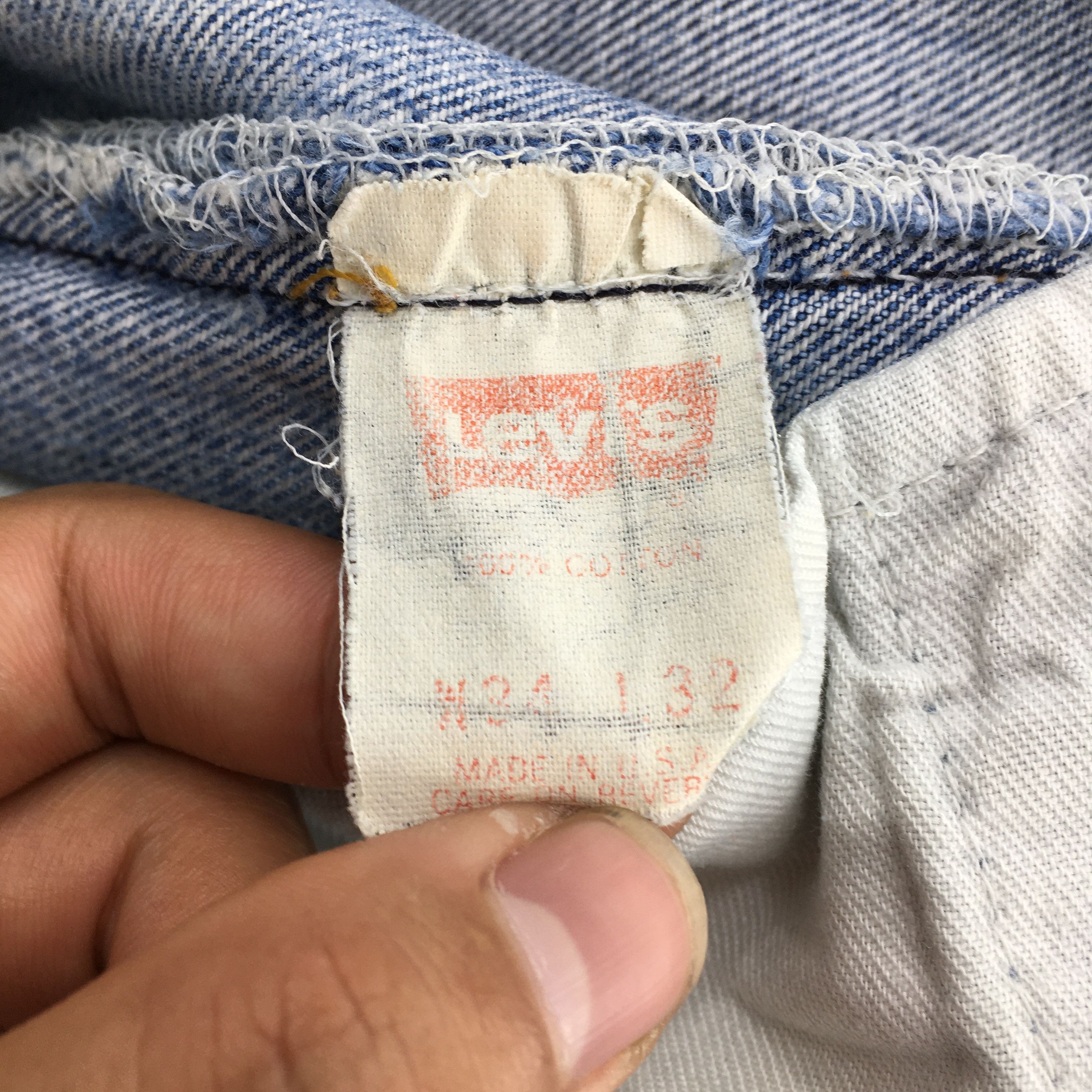 Levi's Size 31x29 Vintage 90s Levi's 501 Faded Blue Jeans S639 Size US 31 - 11 Thumbnail
