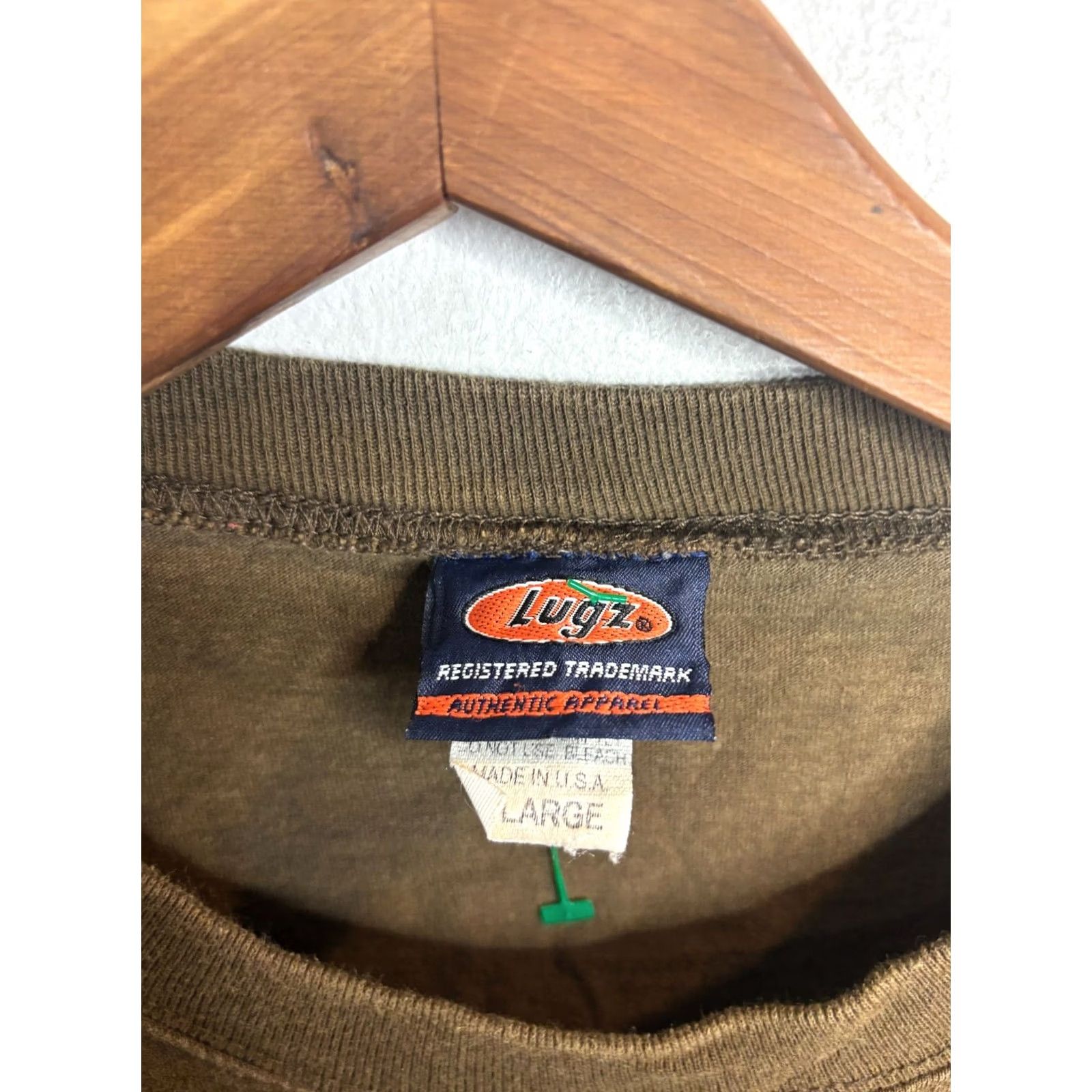 Lugz VINTAGE Lugz T-Shirt Mens XL Brown Hip Hop Logo 90s Jeans Style Classic 5070 Size US 36 / EU 52 - 4 Thumbnail