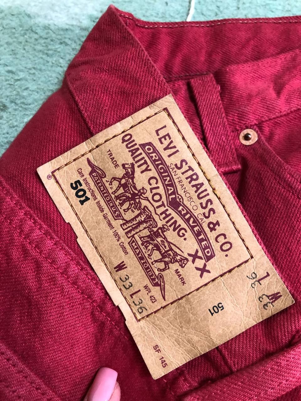 Levi's Levi's 501 Jeans Light Wash Made in USA Vintage Straight Size US 33 - 4 Thumbnail