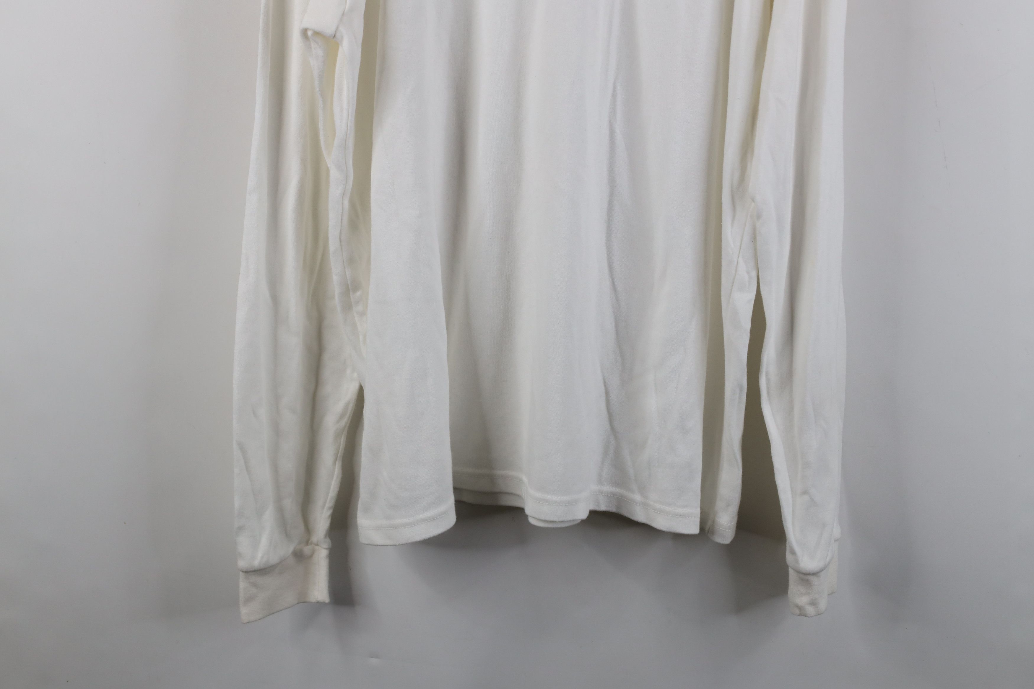 Eddie Bauer Vintage 90s Eddie Bauer Cotton Turtleneck T-Shirt White USA Size US XL / EU 56 / 4 - 10 Thumbnail