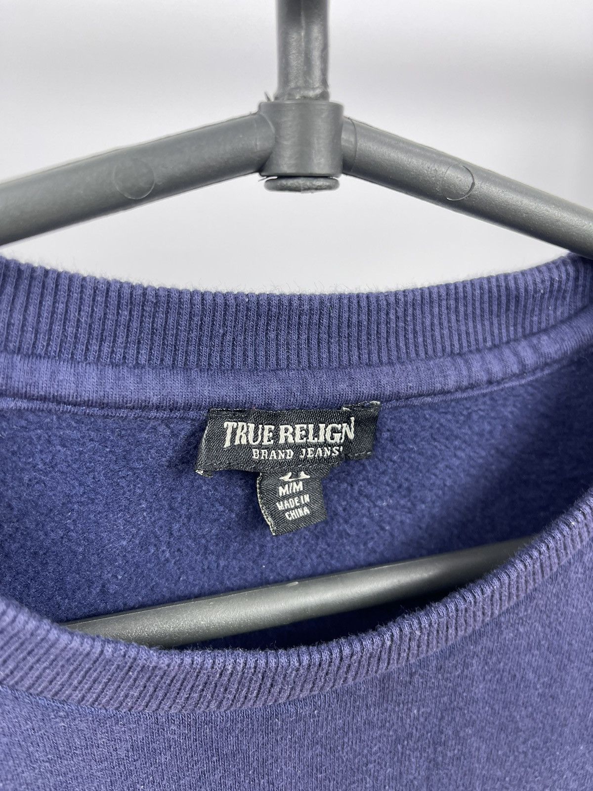 True Religion True Religion Sweatshirt Men's Size M Blue Big Logo Size US M / EU 48-50 / 2 - 3 Thumbnail