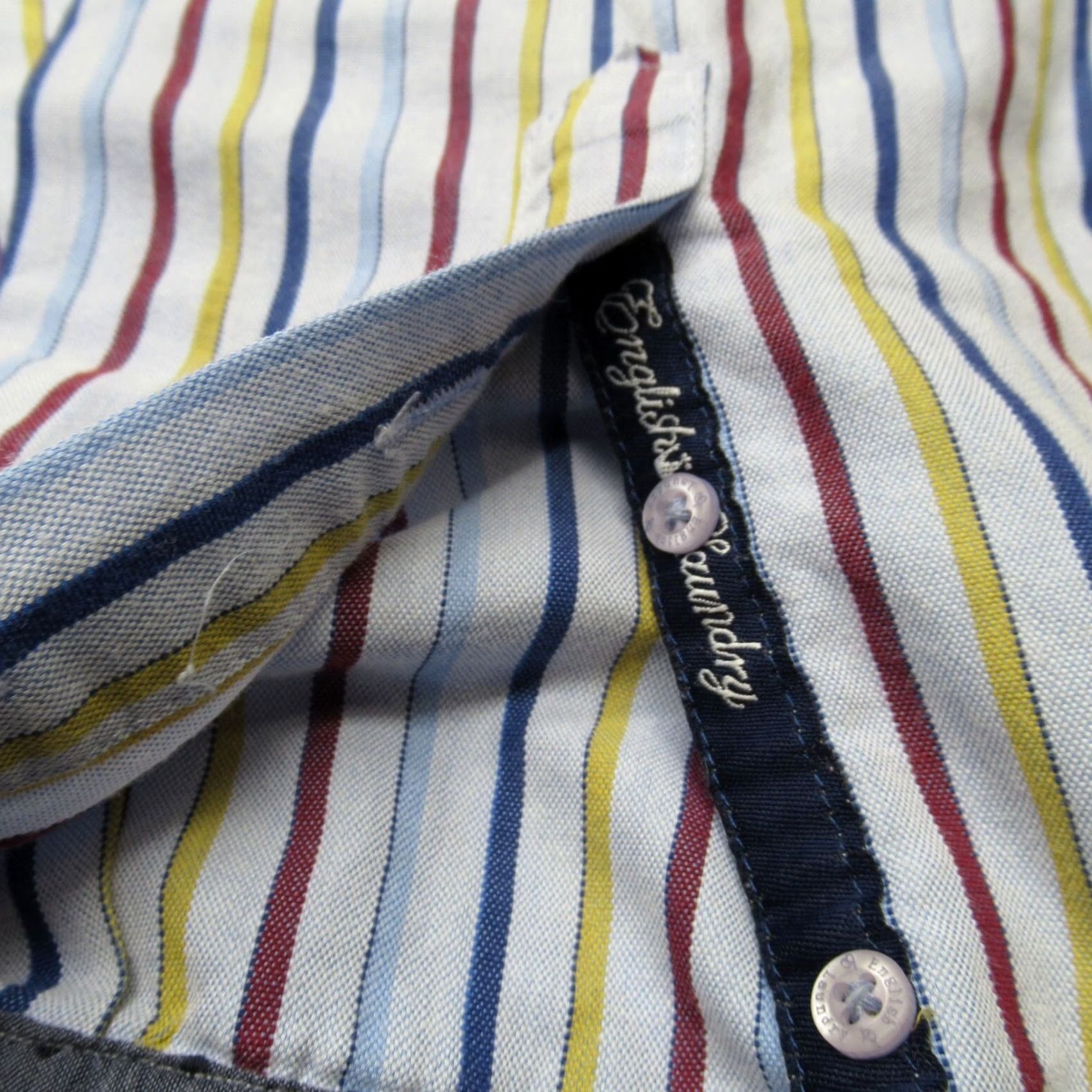 English Laundry English Laundry Shirt Men XL White Striped Egypt Pharoah Embroidered Embellished Size US XL / EU 56 / 4 - 6 Thumbnail