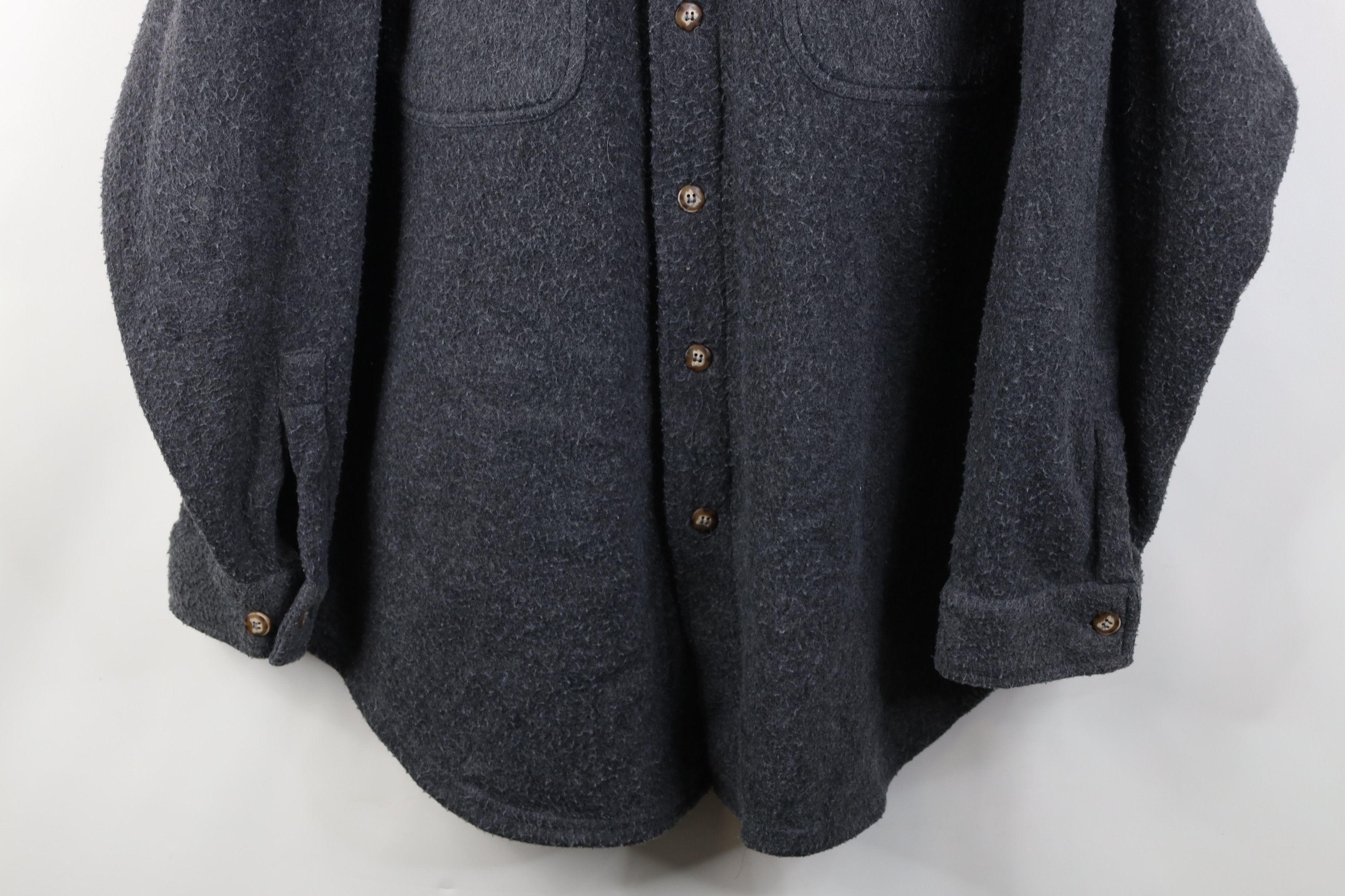 Vintage Vintage 90s Streetwear Fleece Button Shirt Jacket Jac Shirt Size US M / EU 48-50 / 2 - 3 Thumbnail