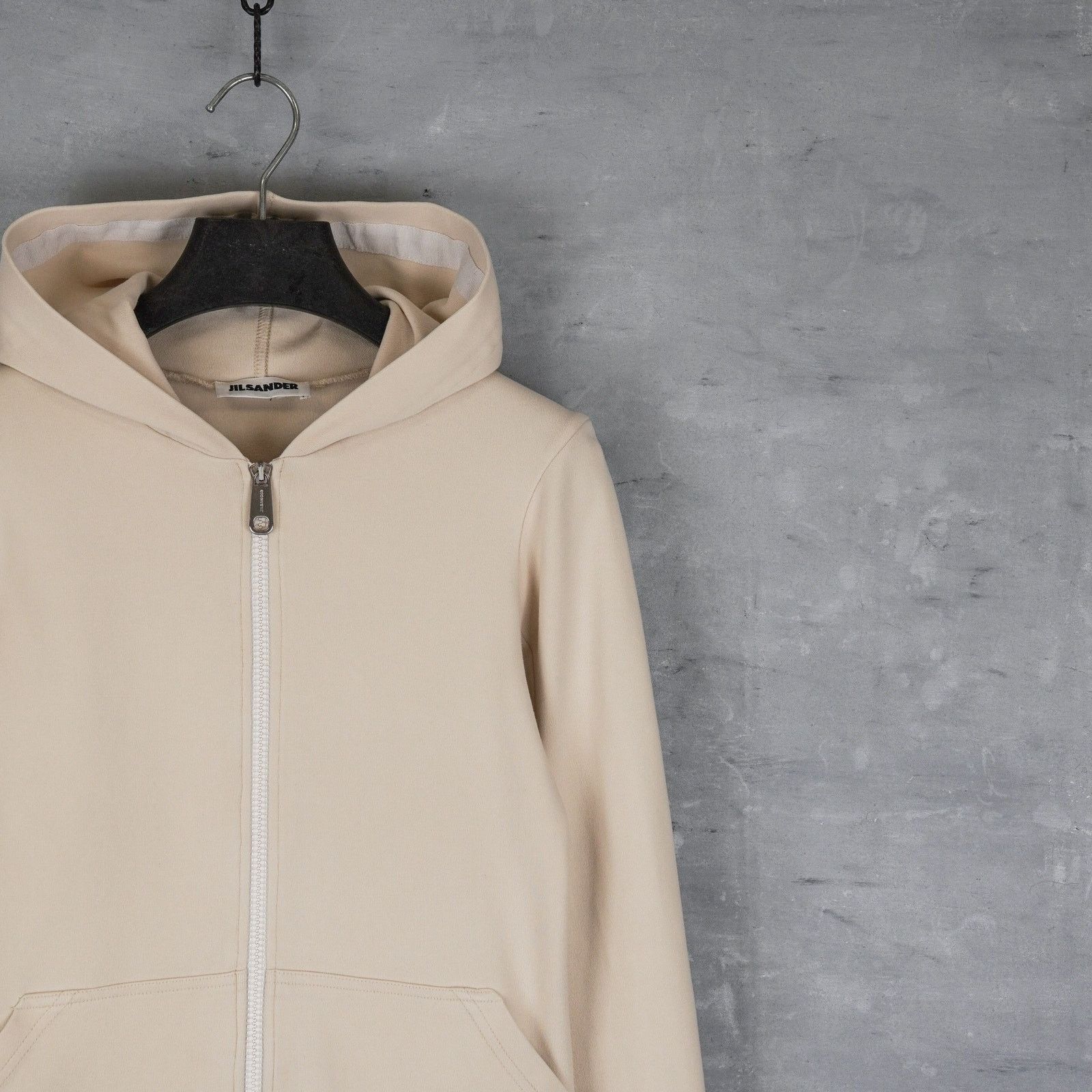 Jil Sander Jil sander beige double zip back logo hoodie sweatshirt Size S / US 4 / IT 40 - 2 Thumbnail