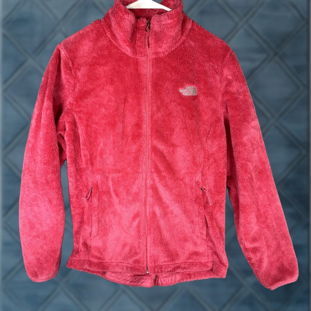 The North Face The North Face Womens Fleece Jacket Pink L Full Zip Warm Soft Plush Fuzzy Jacket Parking Style? Size L / US 10 / IT 46 - 1 Thumbnail