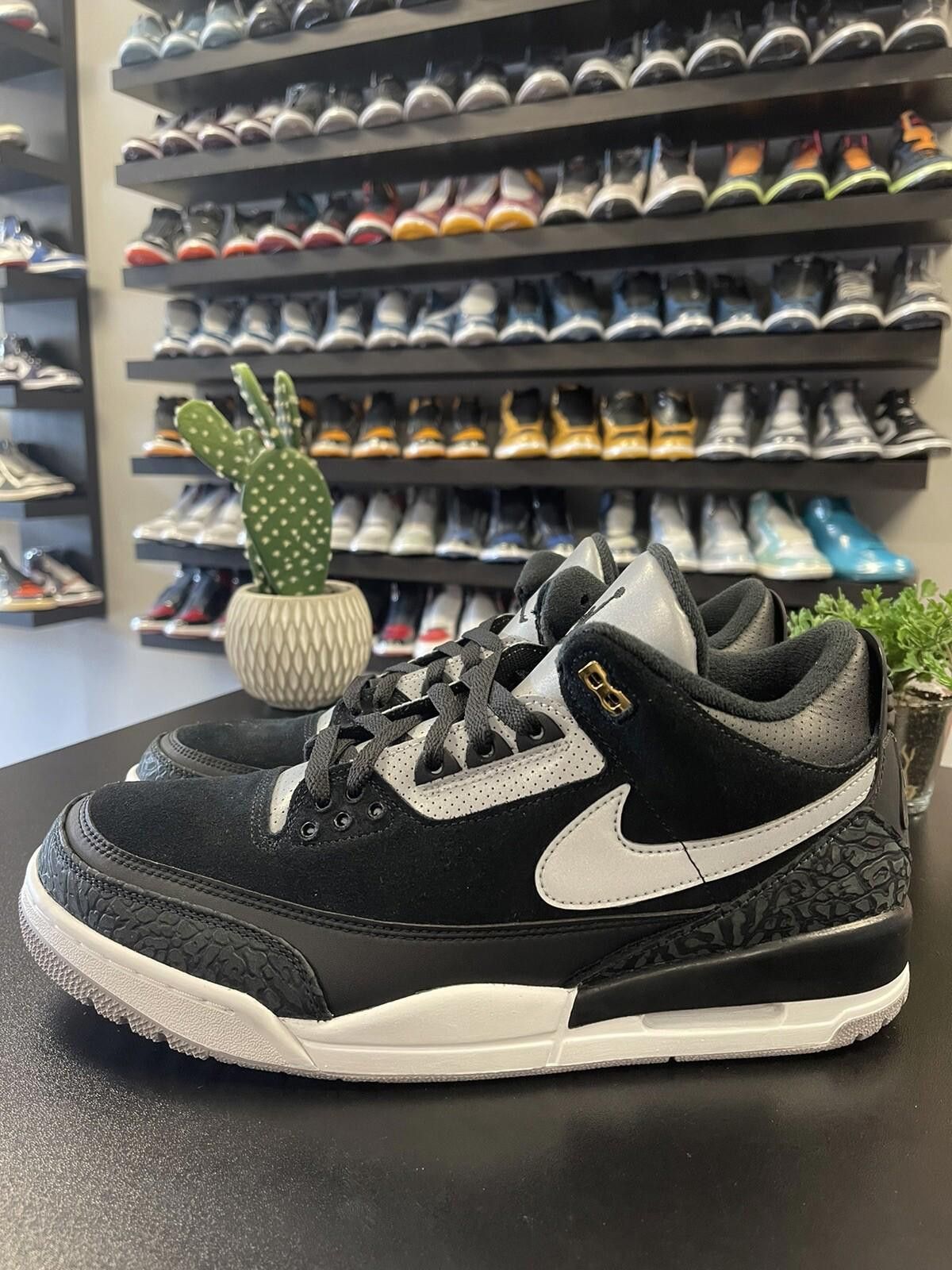 Size Air Jordan Retro Tinker Hatfield Black Cement