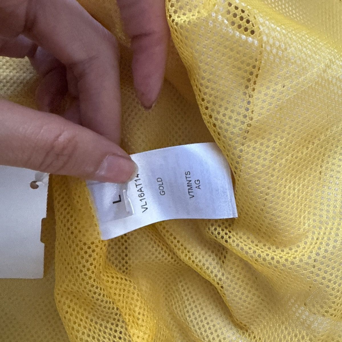 VTMNTS VTMNTS Men's Oversized Tracksuit Jacket In Gold Size US L / EU 52-54 / 3 - 12 Thumbnail