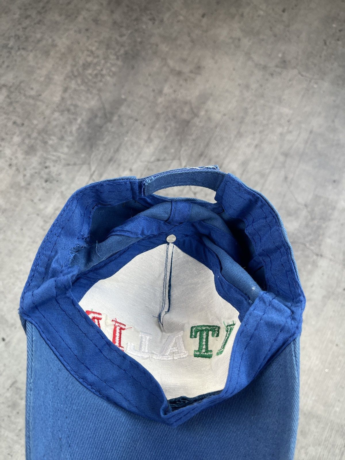 Drain Gang × S4LEM × Vintage Italia Blue Hat Cap Size ONE SIZE - 3 Thumbnail