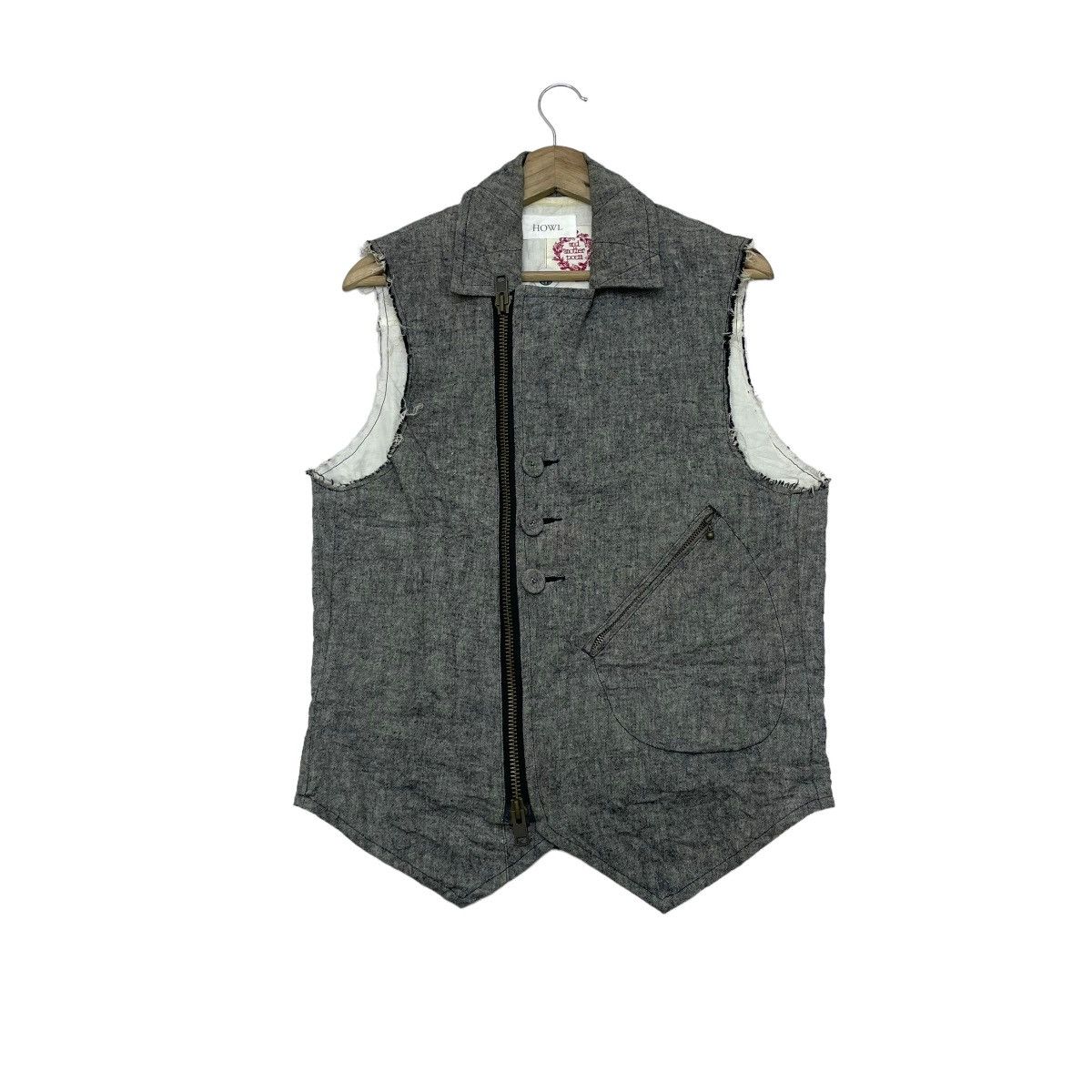 Japanese Brand 🗣️Japanese Brand Howl Distressed Punk Vest Jacket Sleeveless Size US M / EU 48-50 / 2 - 2 Thumbnail