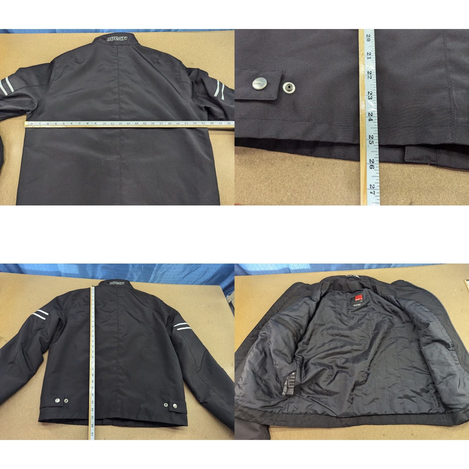 Vintage DUCATI Mens Motorcycle Jacket Black Full Zip Size M Size US M / EU 48-50 / 2 - 9 Thumbnail