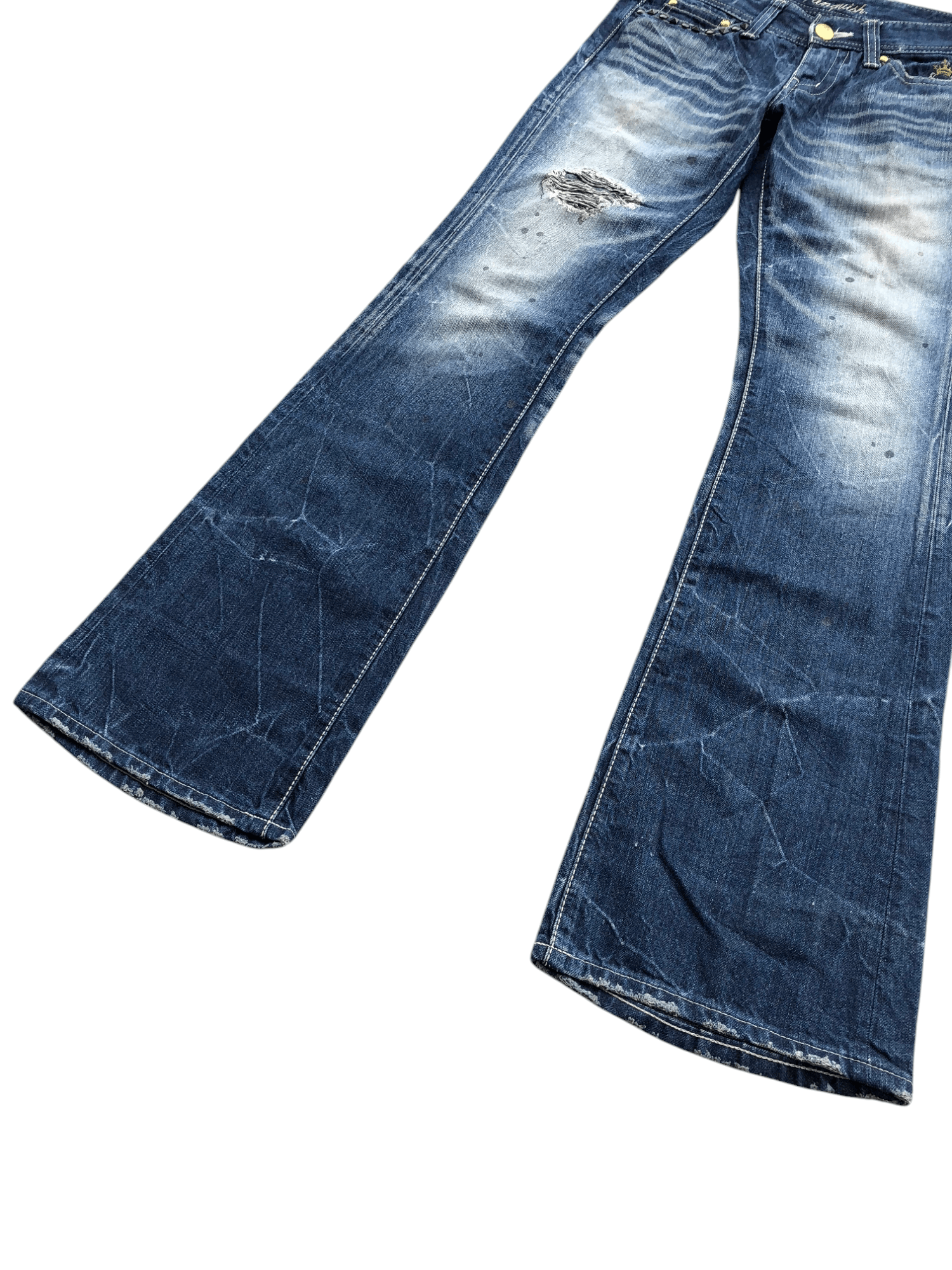 If Six Was Nine × Le Grande Bleu (L.G.B.) × Vanquish Vanquish flared denim Size US 30 / EU 46 - 4 Thumbnail