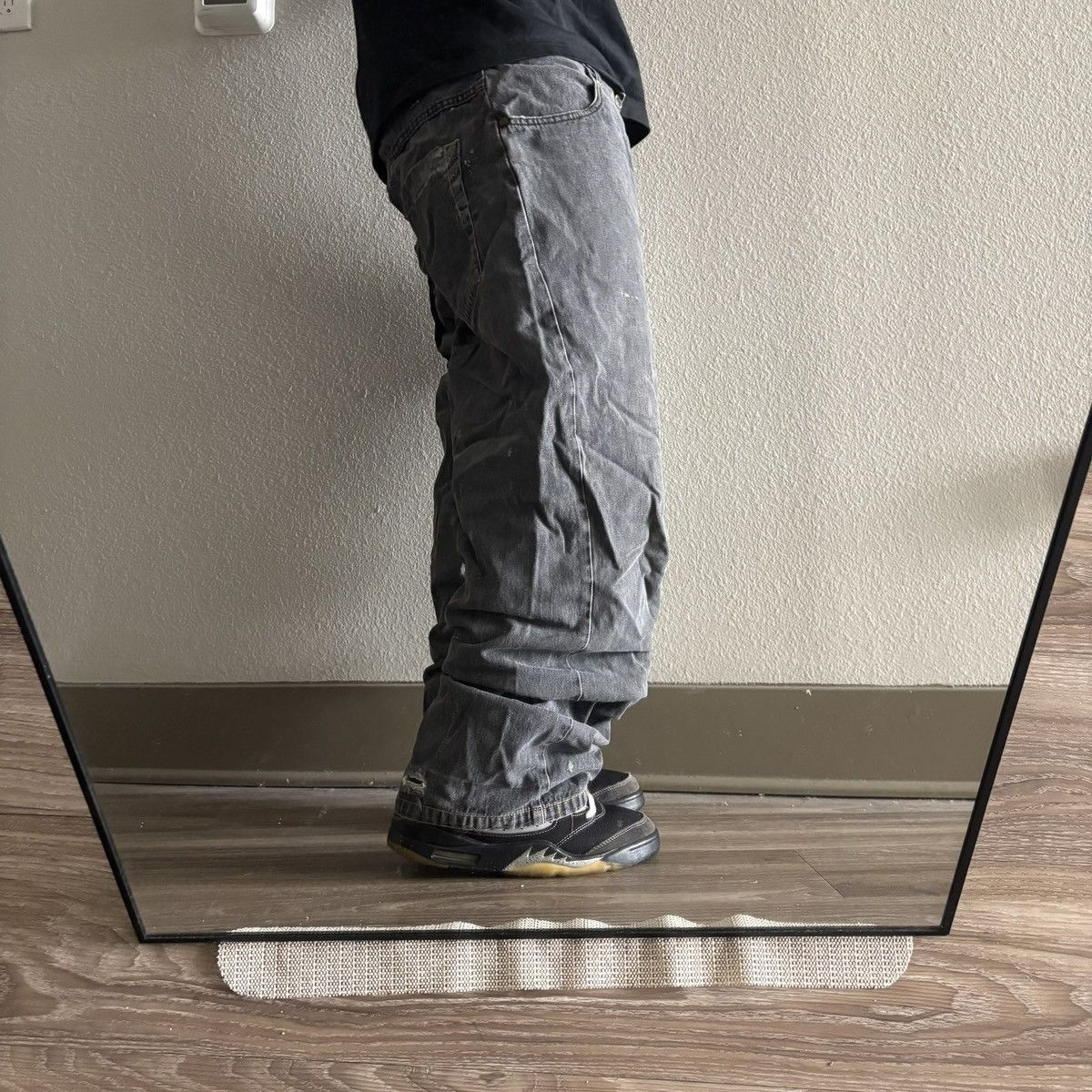 Vintage Crazy Vintage Y2K/2000s Baggy Faded Black Skater Style Denim Jeans! 38x34 Size US 38 / EU 54 - 2 Thumbnail