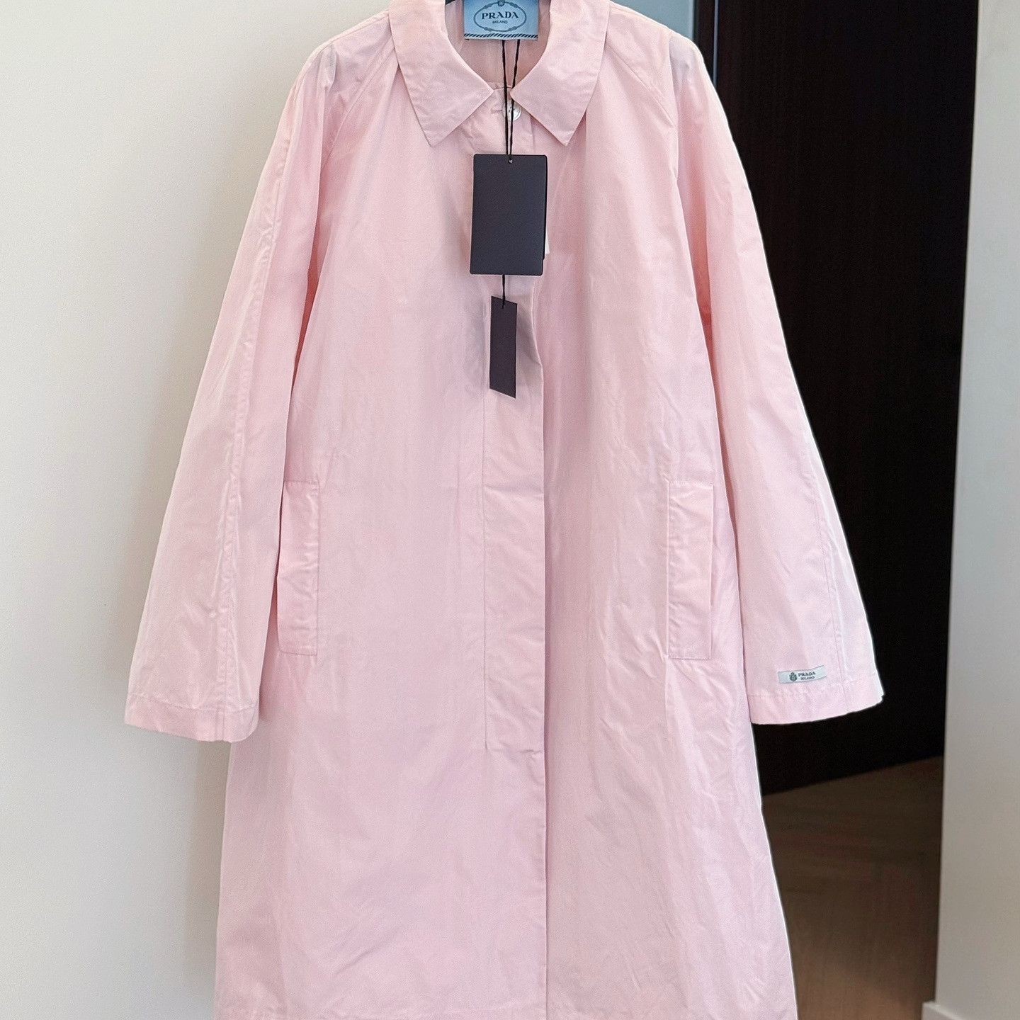 Prada Prada Pink Silk Coat Size 40 Size S / US 4 / IT 40 - 1 Thumbnail