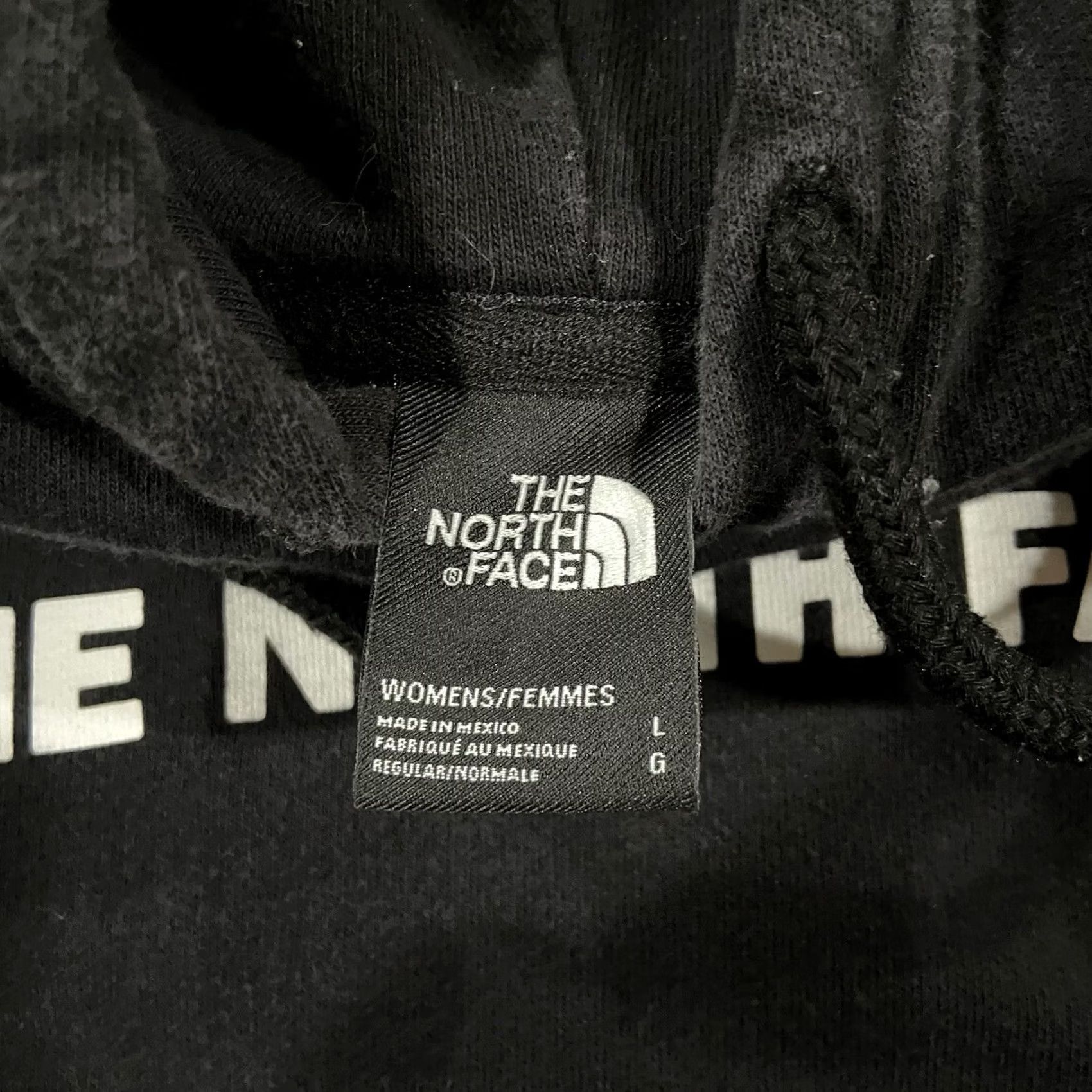 The North Face The North Face Hoodie Womens L Black Pullover Outdoor Activewear Sweatshirt Long Sleeve Logo Pockets Hooded Size L / US 10 / IT 46 - 3 Thumbnail