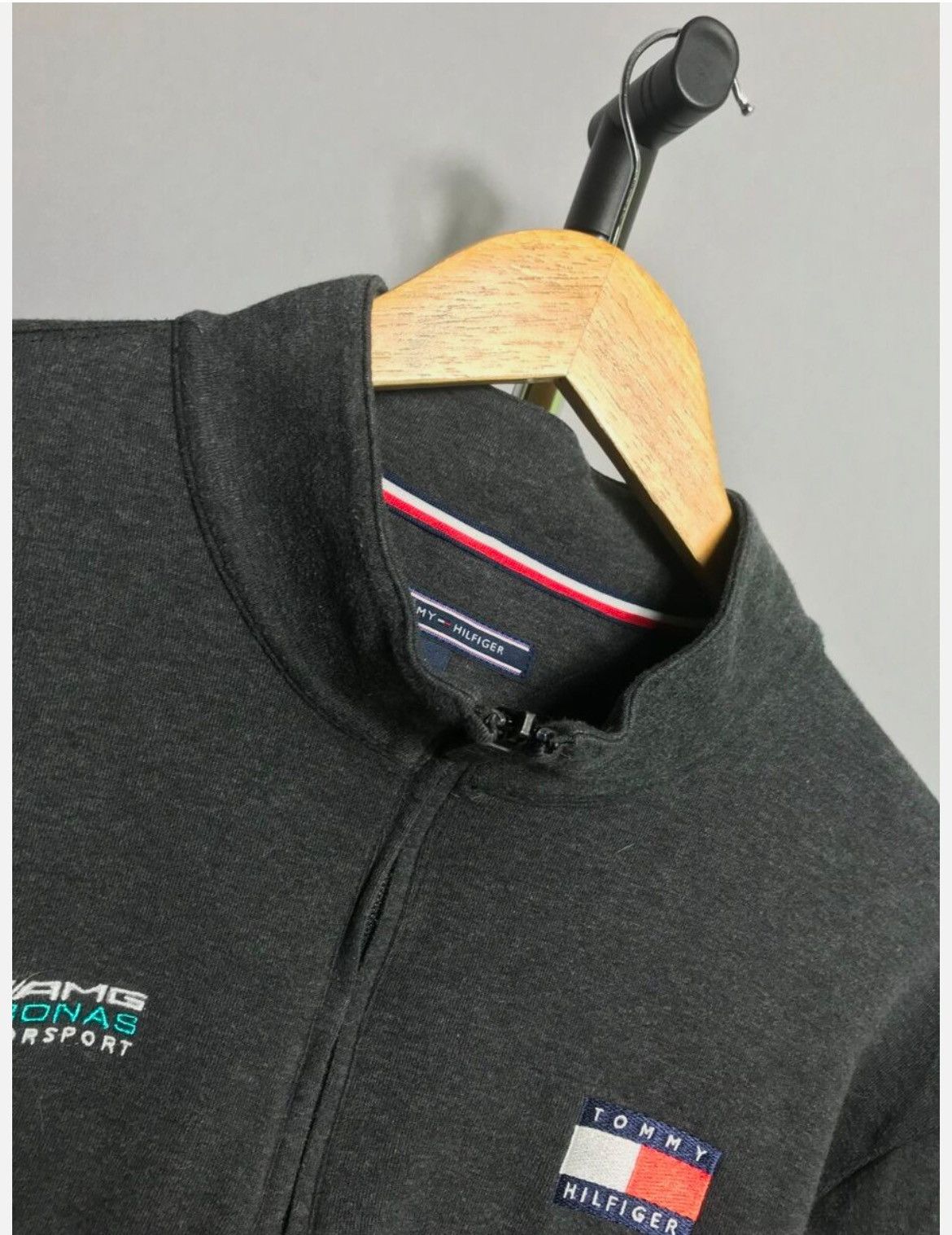 Mercedes-Benz × Sports Specialties × Tommy Hilfiger MERCEDES AMG PETRONAS F1 TEAM ISSUE 1/4 ZIP Cotton Size US L / EU 52-54 / 3 - 2 Thumbnail