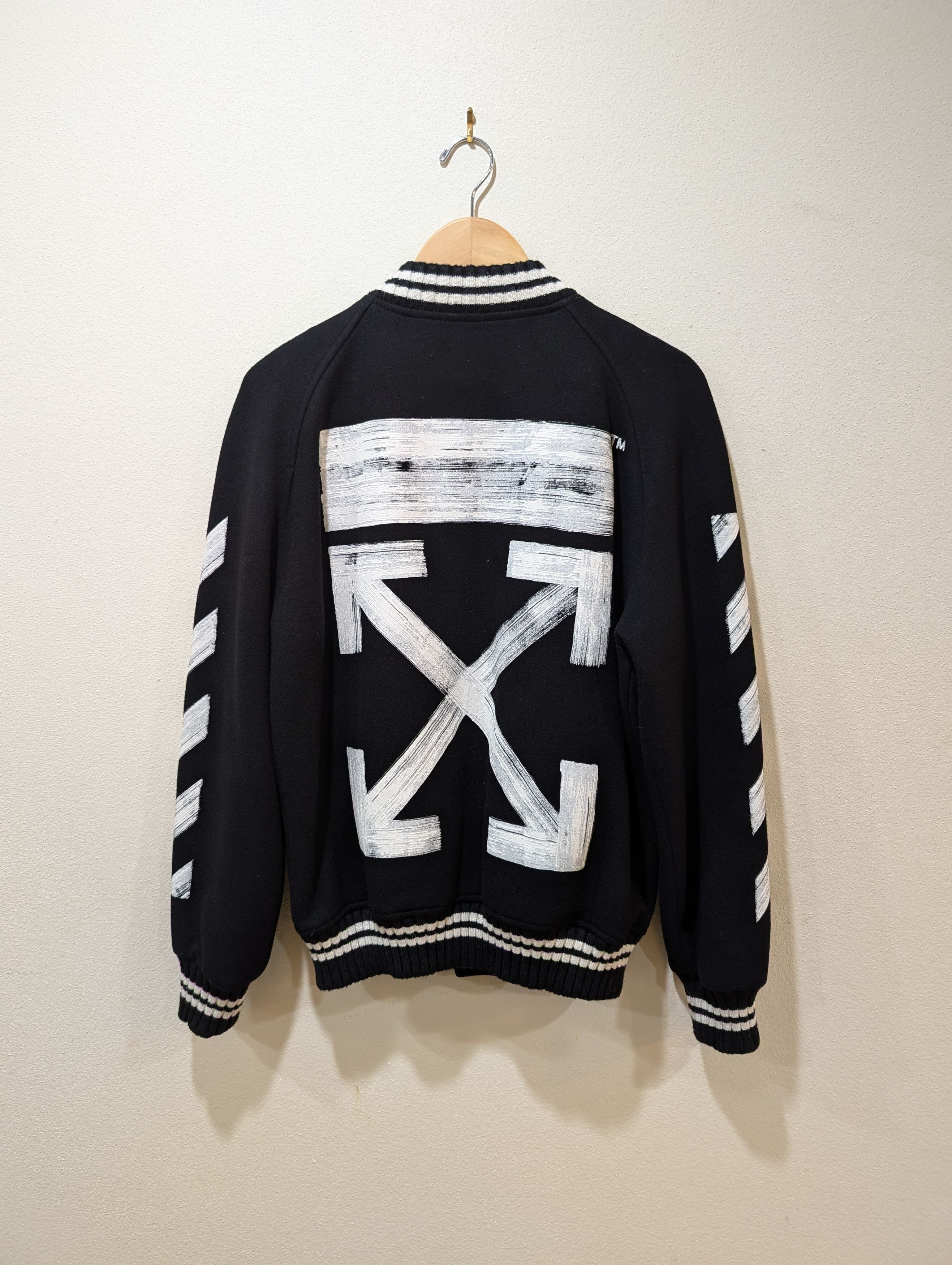 Off white diagonal varsity jacket hotsell