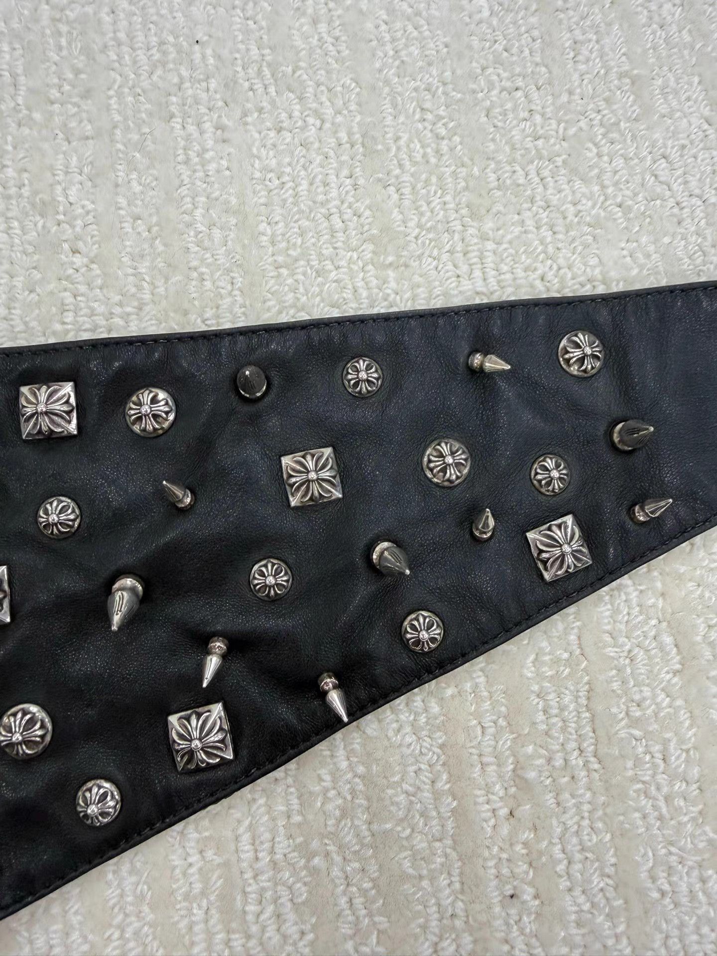 Chrome Hearts Chrome Hearts Full Silver Embellished Scarf & Face Mask K2 Size ONE SIZE - 3 Thumbnail