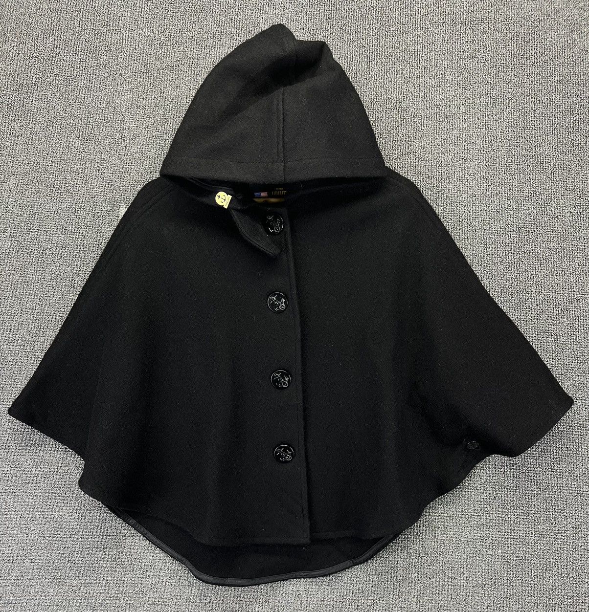 Fidelity Vintage Fidelity Black Wool Pancho Size ONE SIZE - 1 Thumbnail