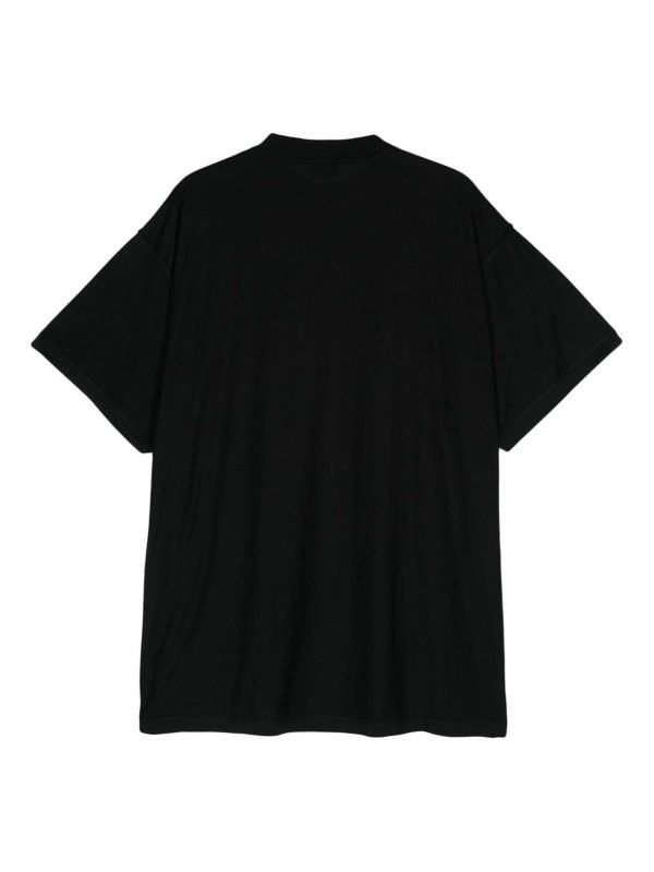 Balenciaga o1w1db10226 Inside-Out BB Classic T-Shirt Oversized in Black Size US XL / EU 56 / 4 - 2 Thumbnail
