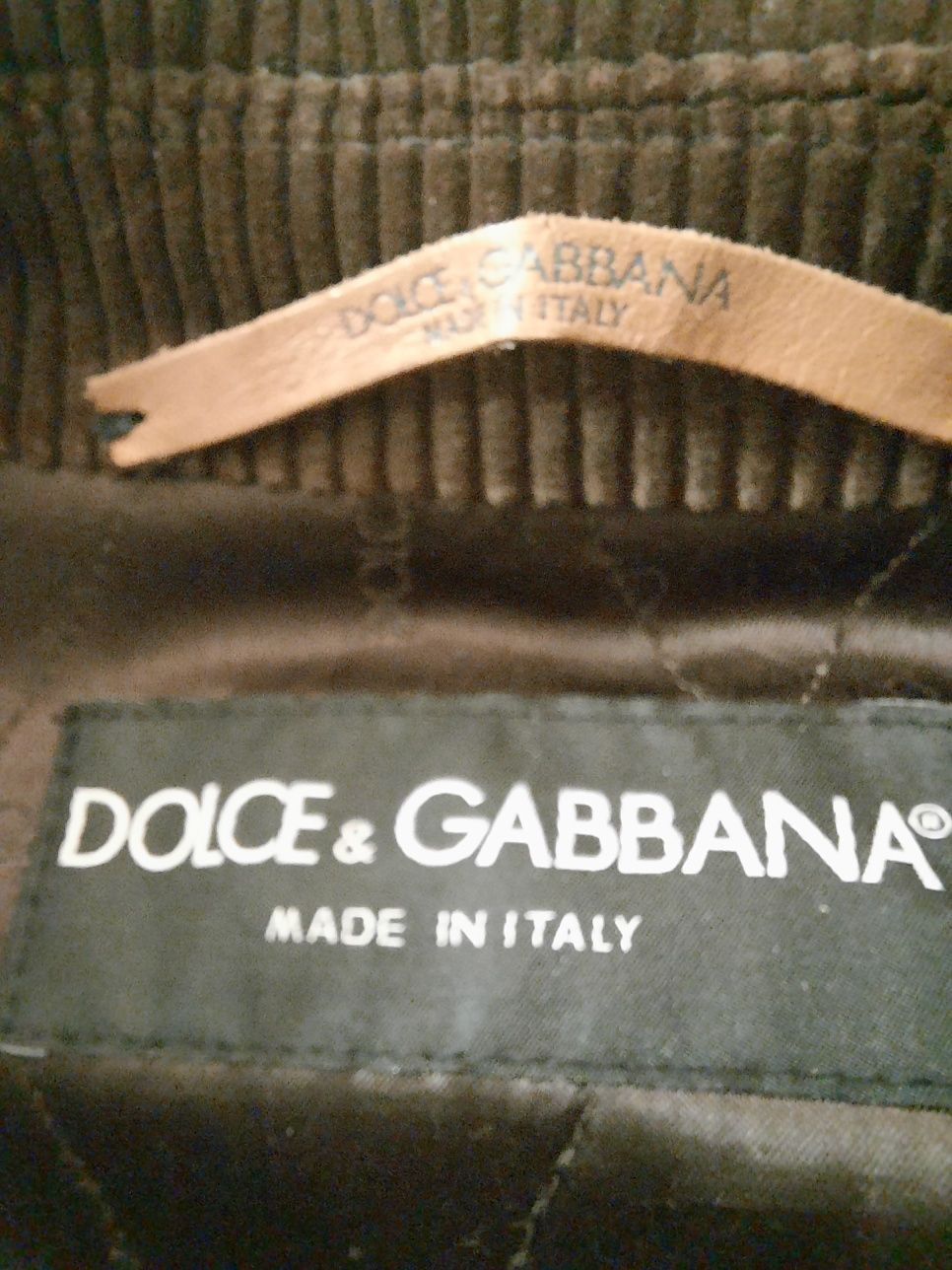 Dolce & Gabbana Dolce Gabbana Velvet Leather Jacket Size US L / EU 52-54 / 3 - 4 Thumbnail