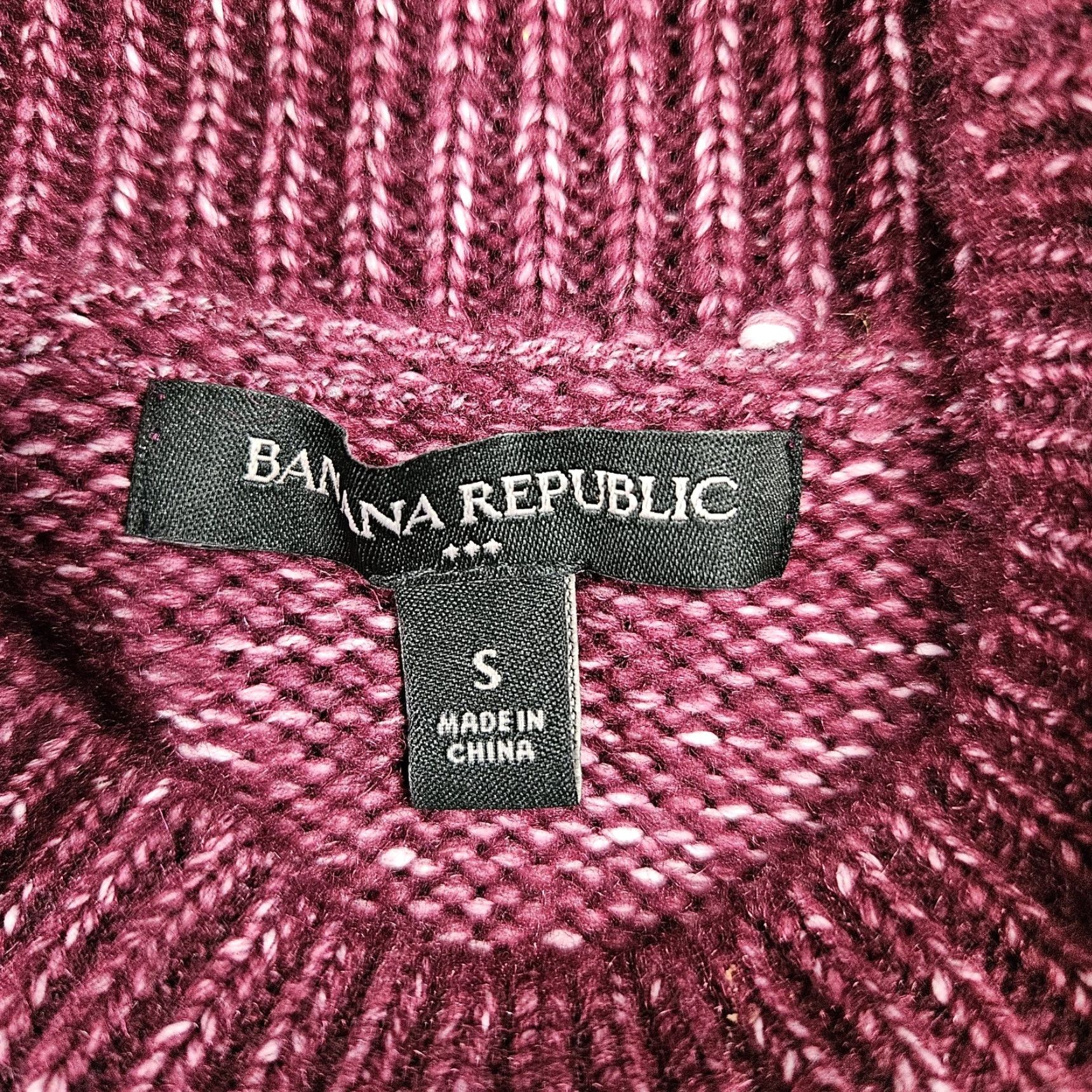 Banana Republic Banana Republic Womens Cable Knit Sweater Sz Small Purple Long Sleeve Pullover Size S / US 4 / IT 40 - 6 Thumbnail