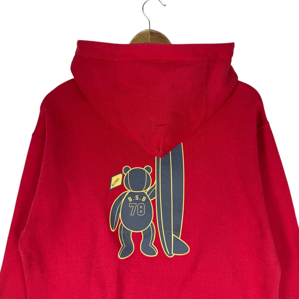 Vintage 🌟BEAR HOODIE SURF BOARD HAWAII SWEATSHIRTS Size US L / EU 52-54 / 3 - 5 Thumbnail