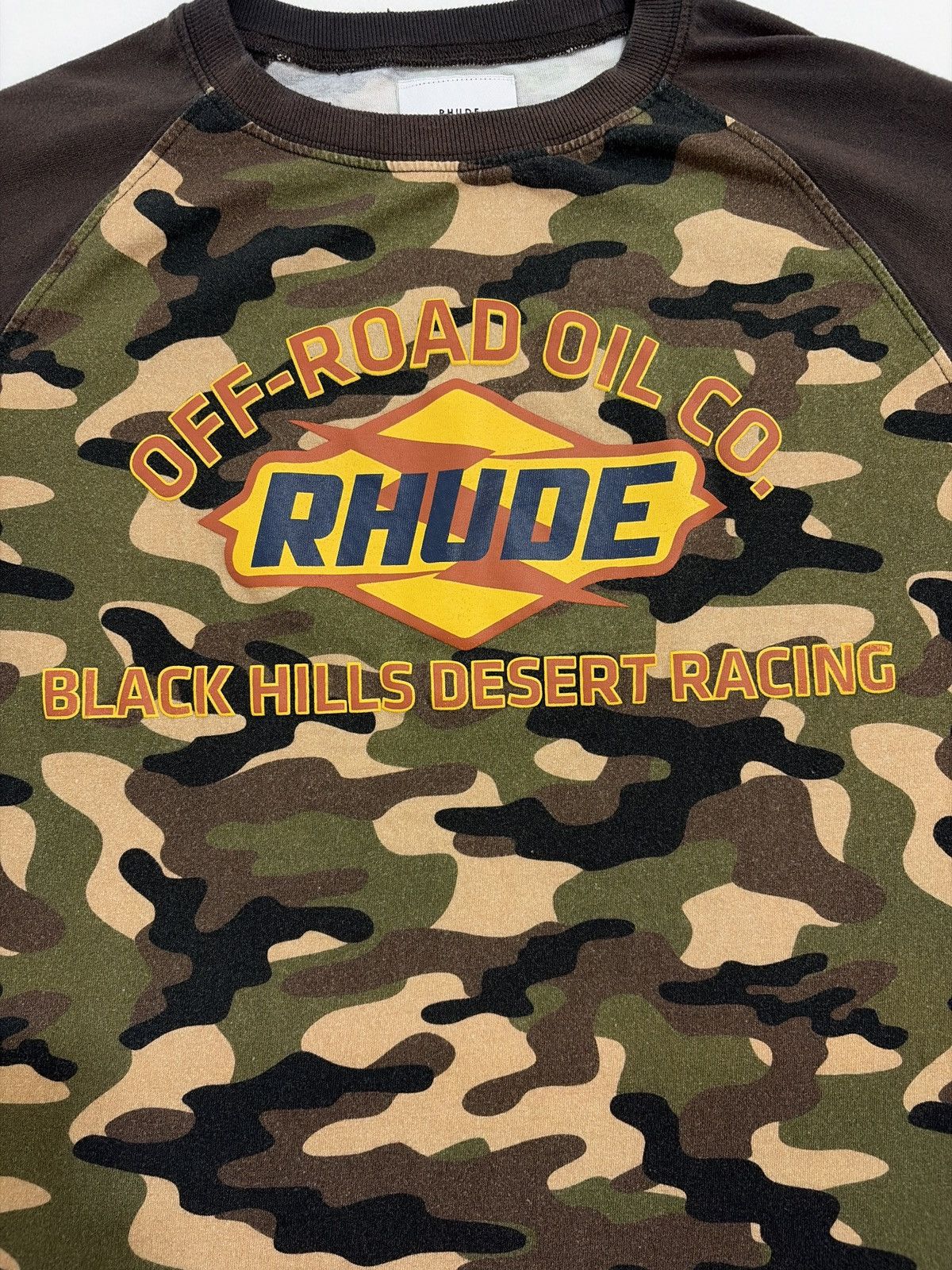 Rhude Rhude Camo Off Road Oil Black Hills Desert Racing Longsleeve Size US M / EU 48-50 / 2 - 4 Thumbnail