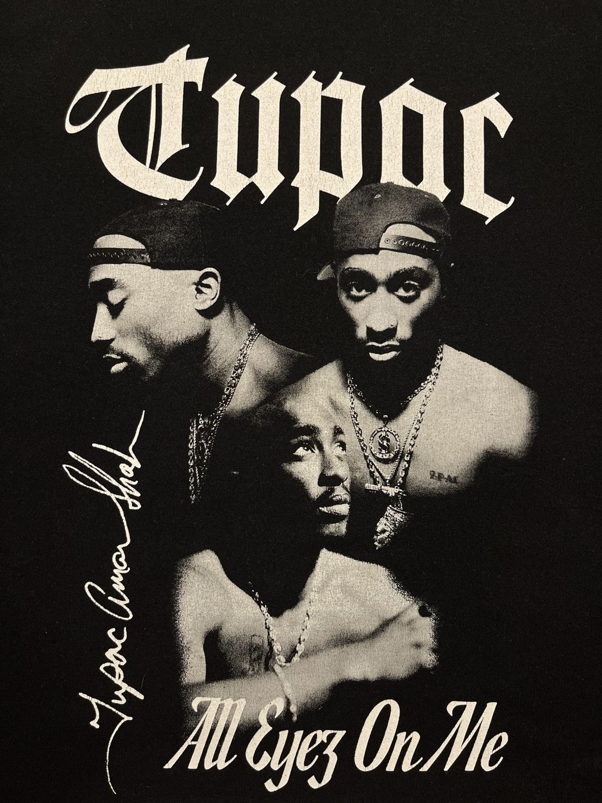 Rap Tees Tupac All Eyes On Me heavy t-shirt rap hiphop style Size US M / EU 48-50 / 2 - 3 Thumbnail