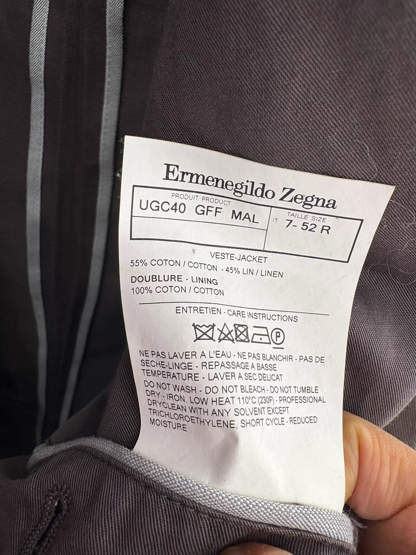 Ermenegildo Zegna Ermenegildo Zegna Casual Suit Jacket K29 Size US L / EU 52-54 / 3 - 4 Thumbnail