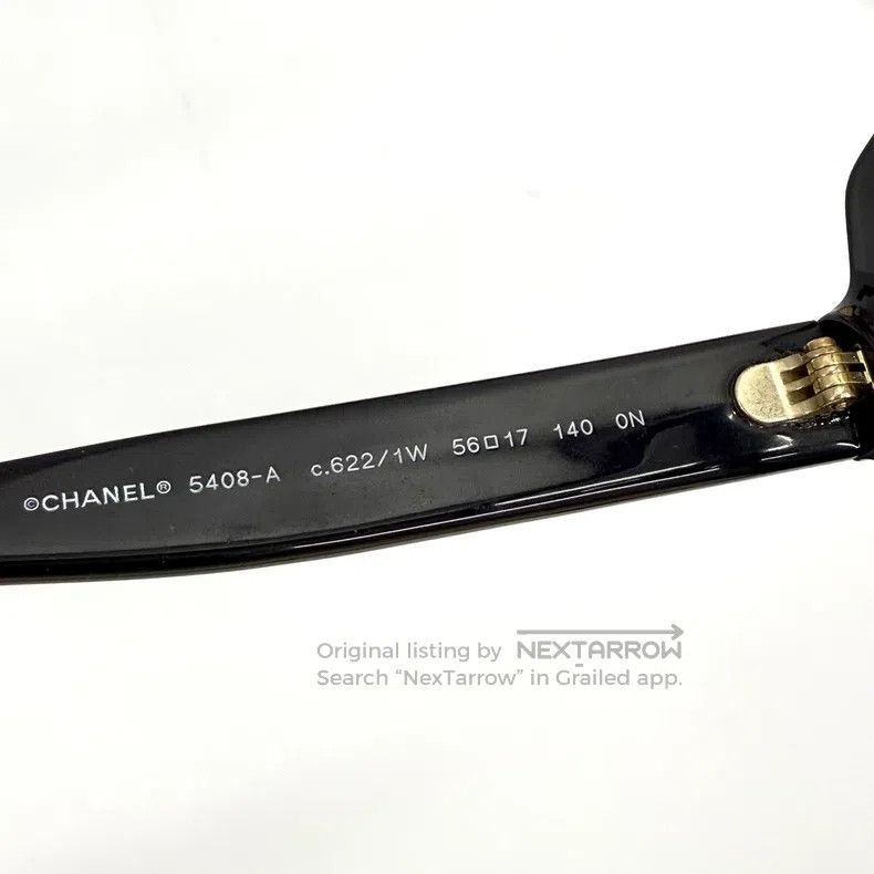 Chanel Chanel Black and gold letters, flat glasses Size ONE SIZE - 7 Thumbnail