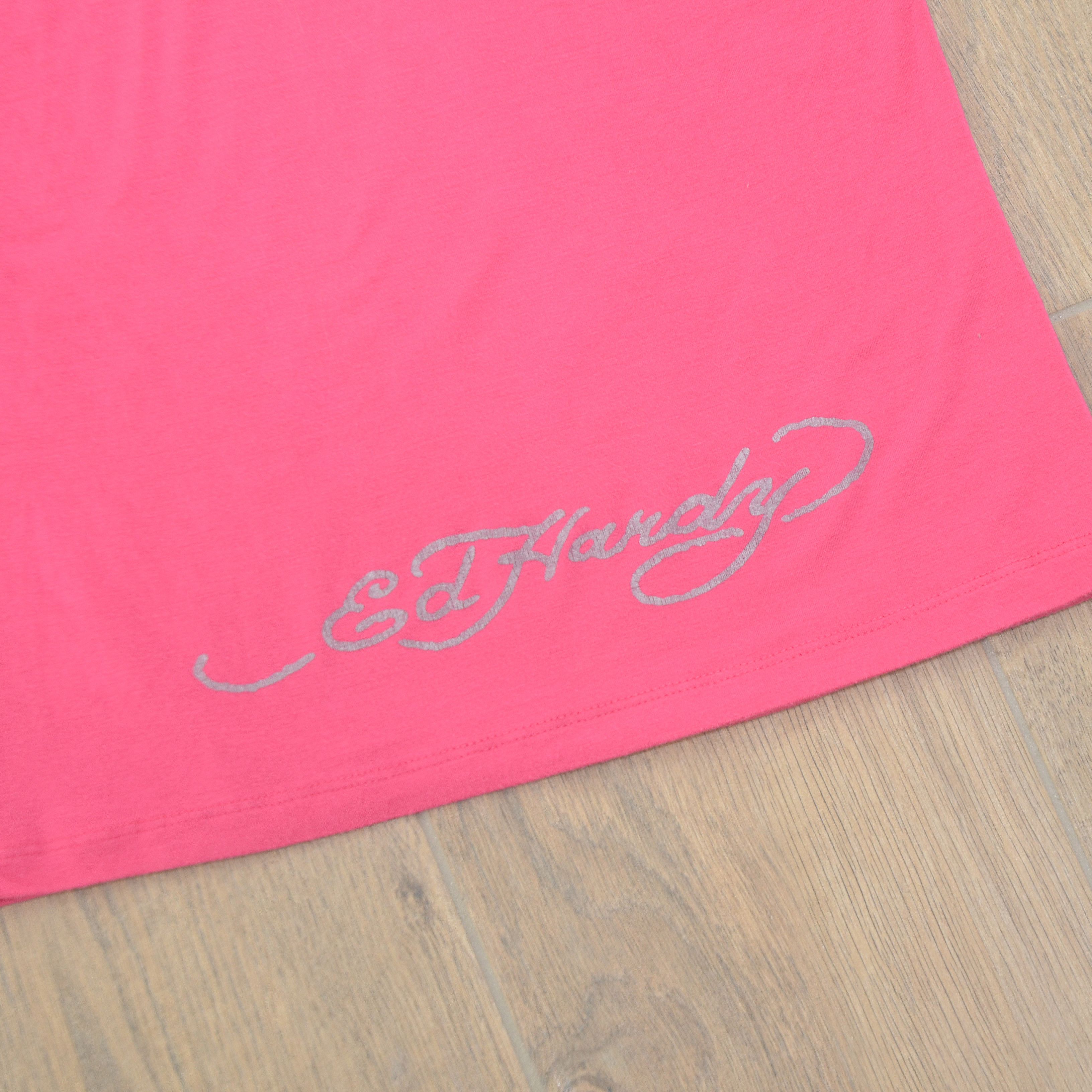 Christian Audigier Ed hardy by Christian Audigier Pink crystals tank top skull Size M / US 6-8 / IT 42-44 - 7 Thumbnail