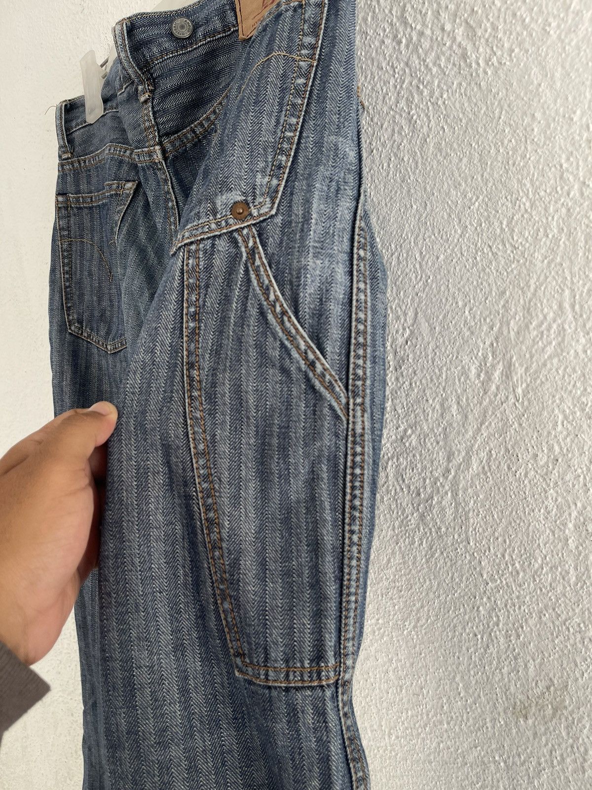Hysteric Glamour Hysteric Glamour Kinky Hickory Carpenter Denim Frayed Hem Size US 33 - 8 Thumbnail
