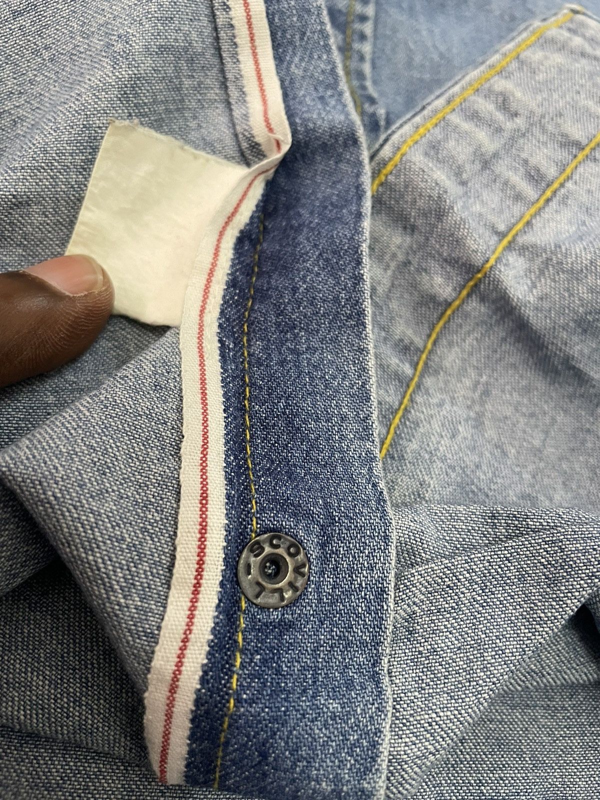 Levi's Vintage Levis Western Selvage Shirt 90s Size US M / EU 48-50 / 2 - 7 Thumbnail