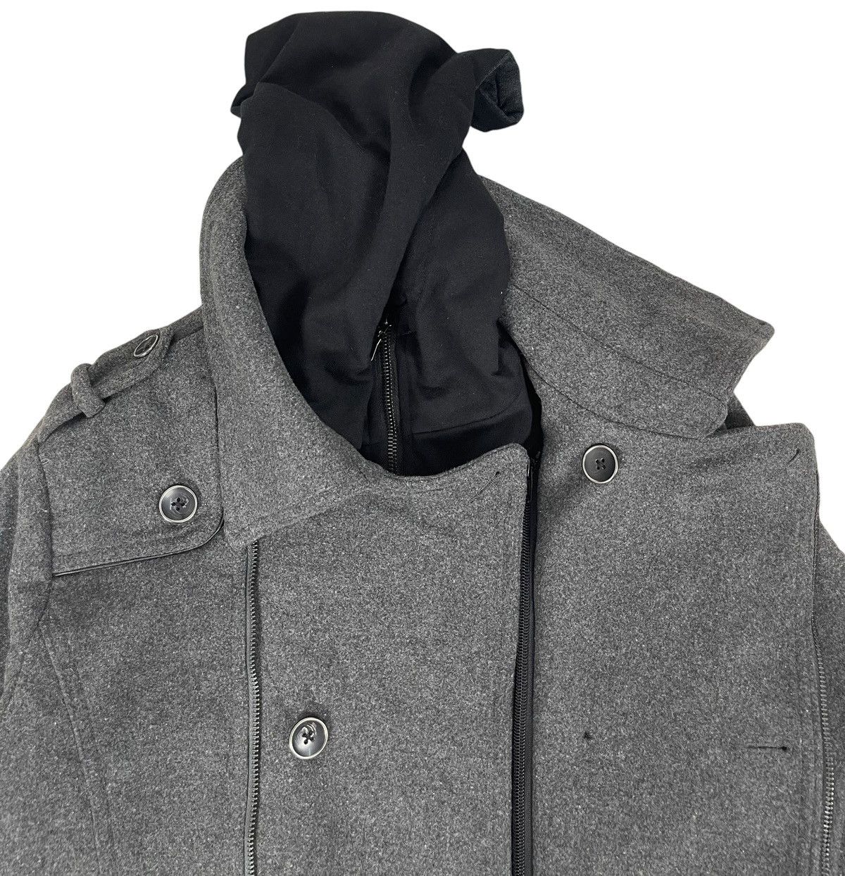 In The Attic × Japanese Brand Vintage In The Attic Wool Double Collar Jacket Size US L / EU 52-54 / 3 - 7 Thumbnail