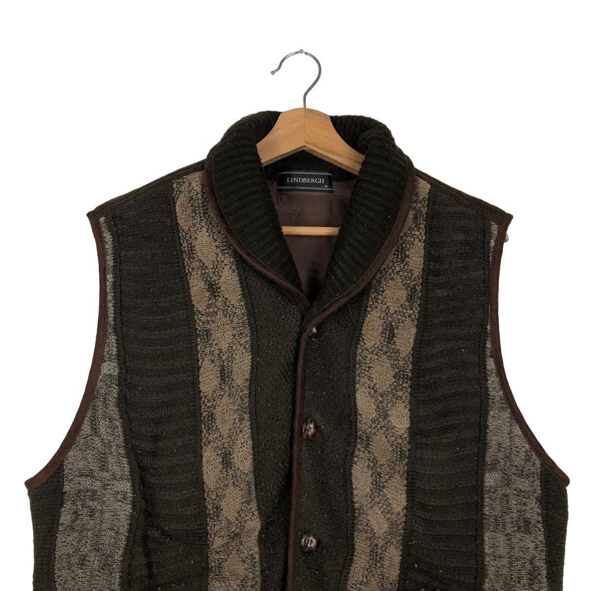 Japanese Brand 🔥90’s Issey Miyake Design Navajo Aztec Wool Vest Lindbergh Size US M / EU 48-50 / 2 - 2 Thumbnail