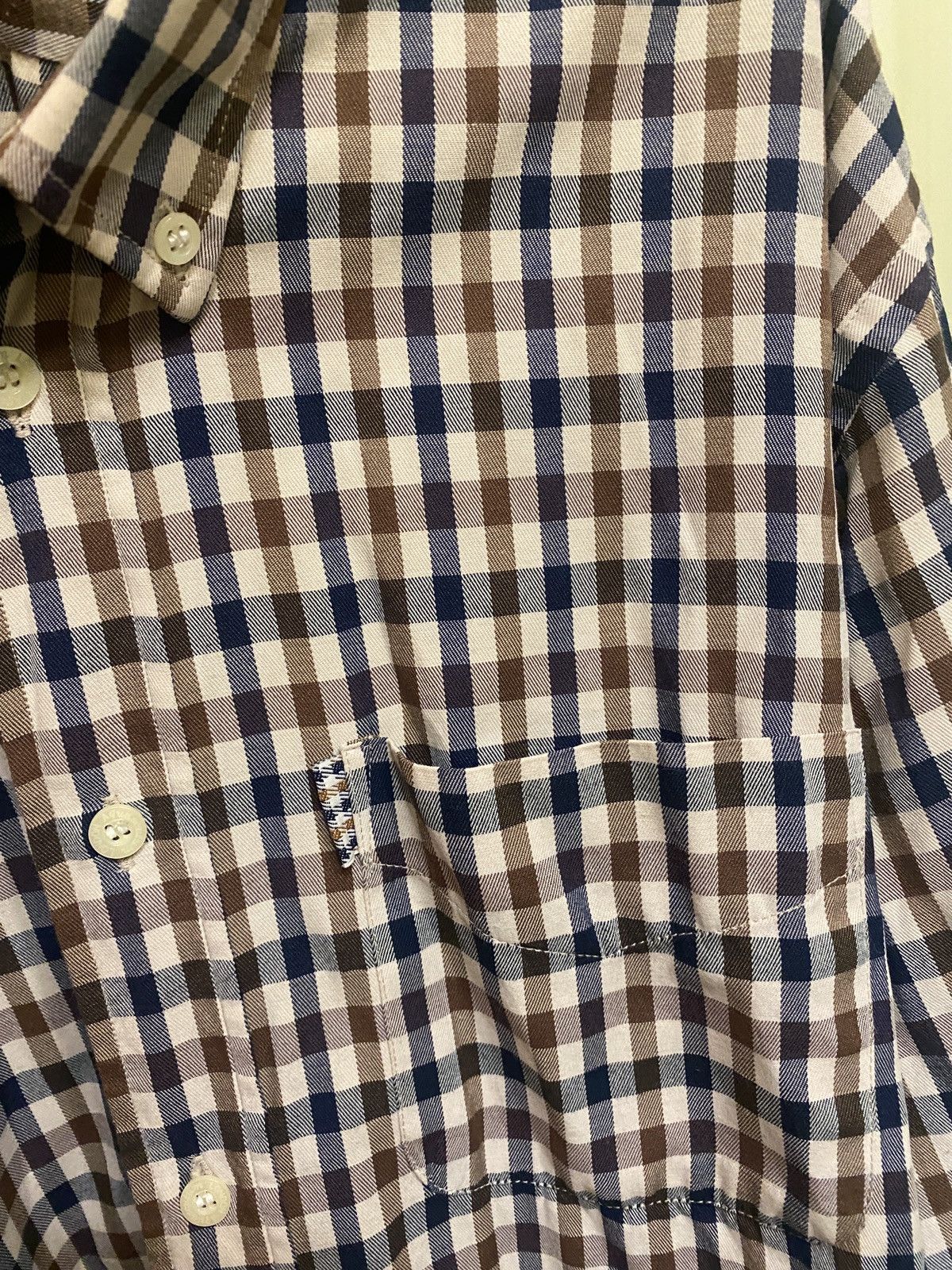 Aquascutum Aquascutum fullprint shirt button up Size US L / EU 52-54 / 3 - 5 Thumbnail