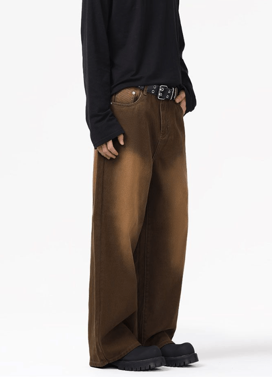 Japanese Brand × Jean Street American retro straight distressed casual jeans y2k Size US 32 / EU 48 - 3 Thumbnail