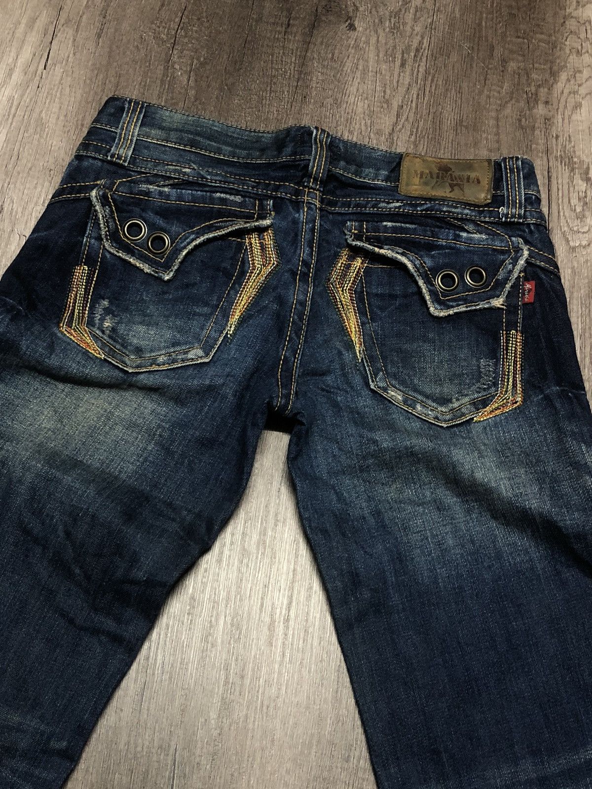 Hysteric Glamour × Japanese Brand WILD JEANS MARAXIA FLARE DISTRESSED DENIM Size 30" / US 8 / IT 44 - 7 Thumbnail