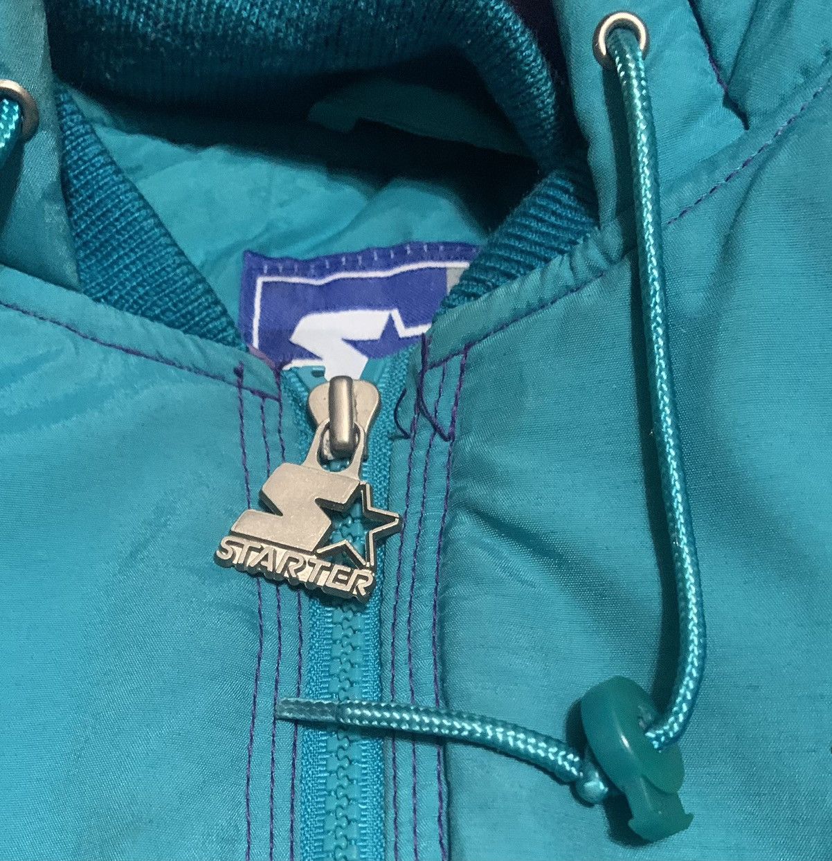 Starter Vintage Starter Nba Charlotte Hornets Jacket Hoodie Size US L / EU 52-54 / 3 - 8 Thumbnail