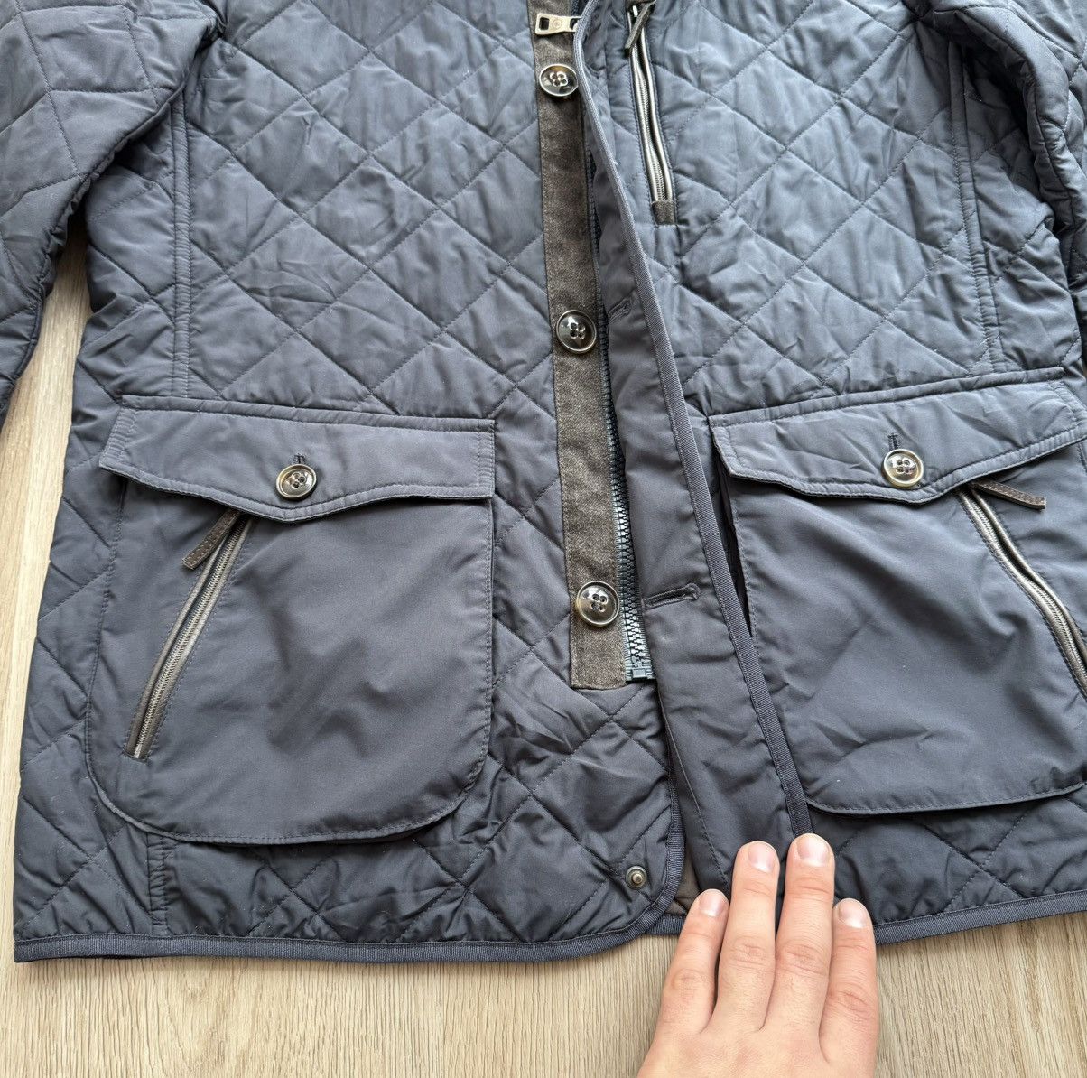 Schneiders Schneiders Salzburg Navy Blue Quilted Jacket Size US S / EU 44-46 / 1 - 9 Thumbnail