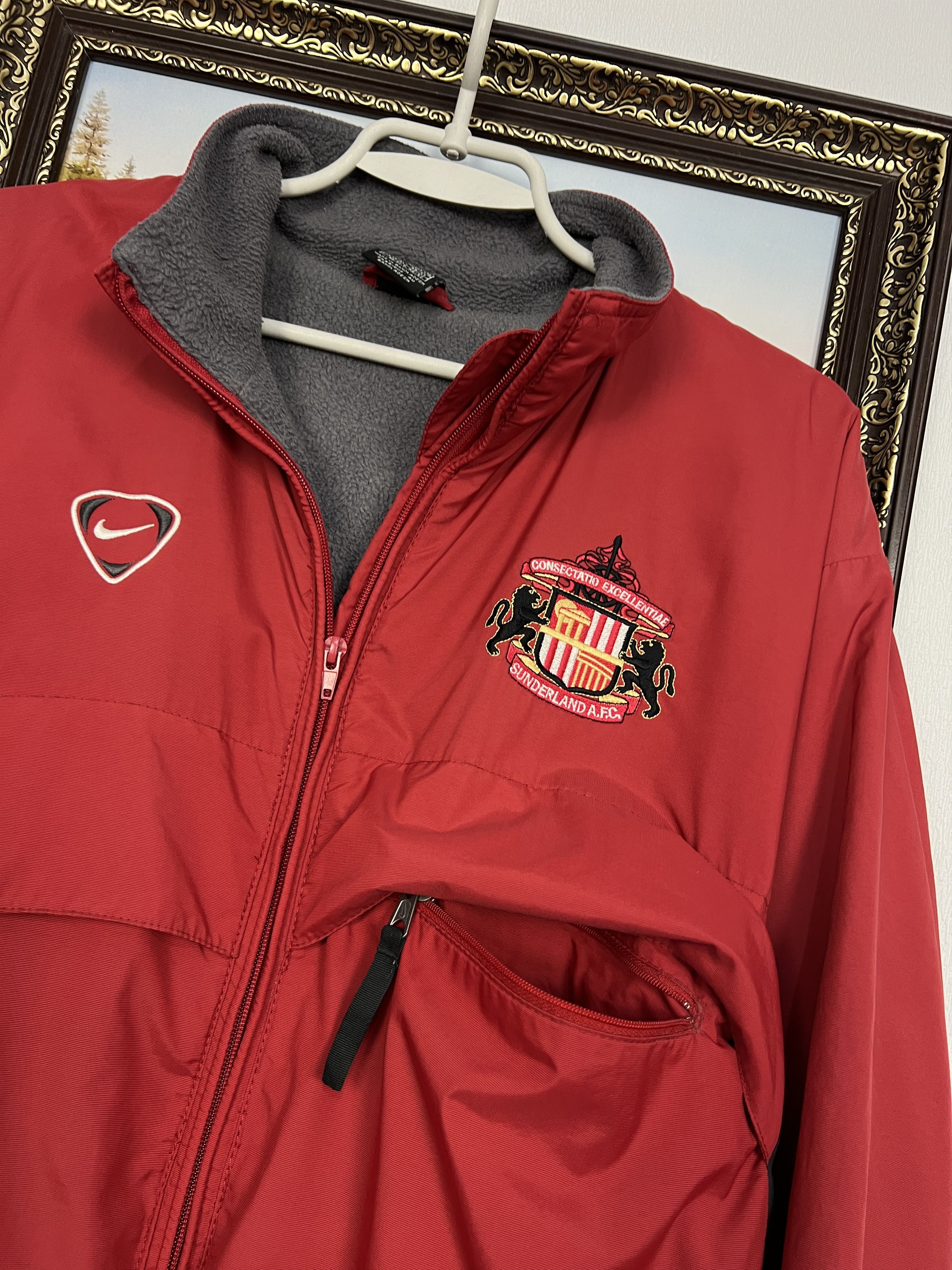 Nike Vintage Sunderland Football Jacket Track Top Padded Warm Size US XL / EU 56 / 4 - 4 Thumbnail