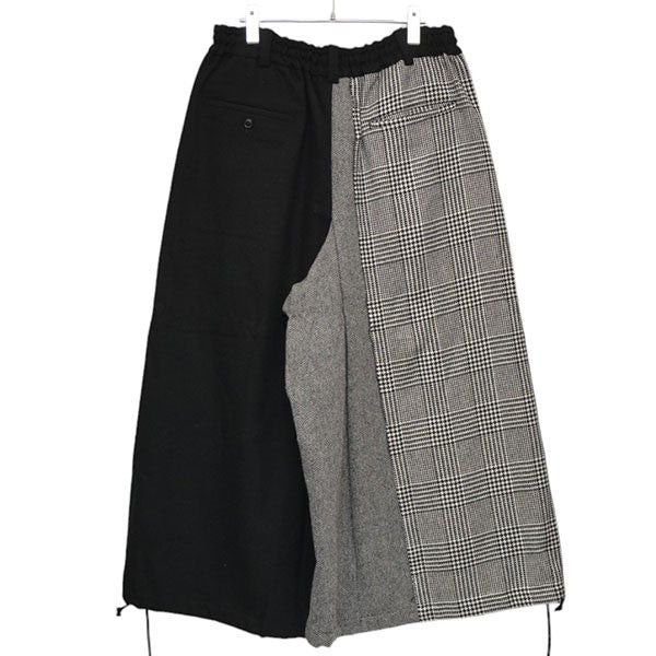 Yohji Yamamoto yohji yamamoto Check switching wide wool pants UB-P42-805 Size US 34 / EU 50 - 2 Thumbnail