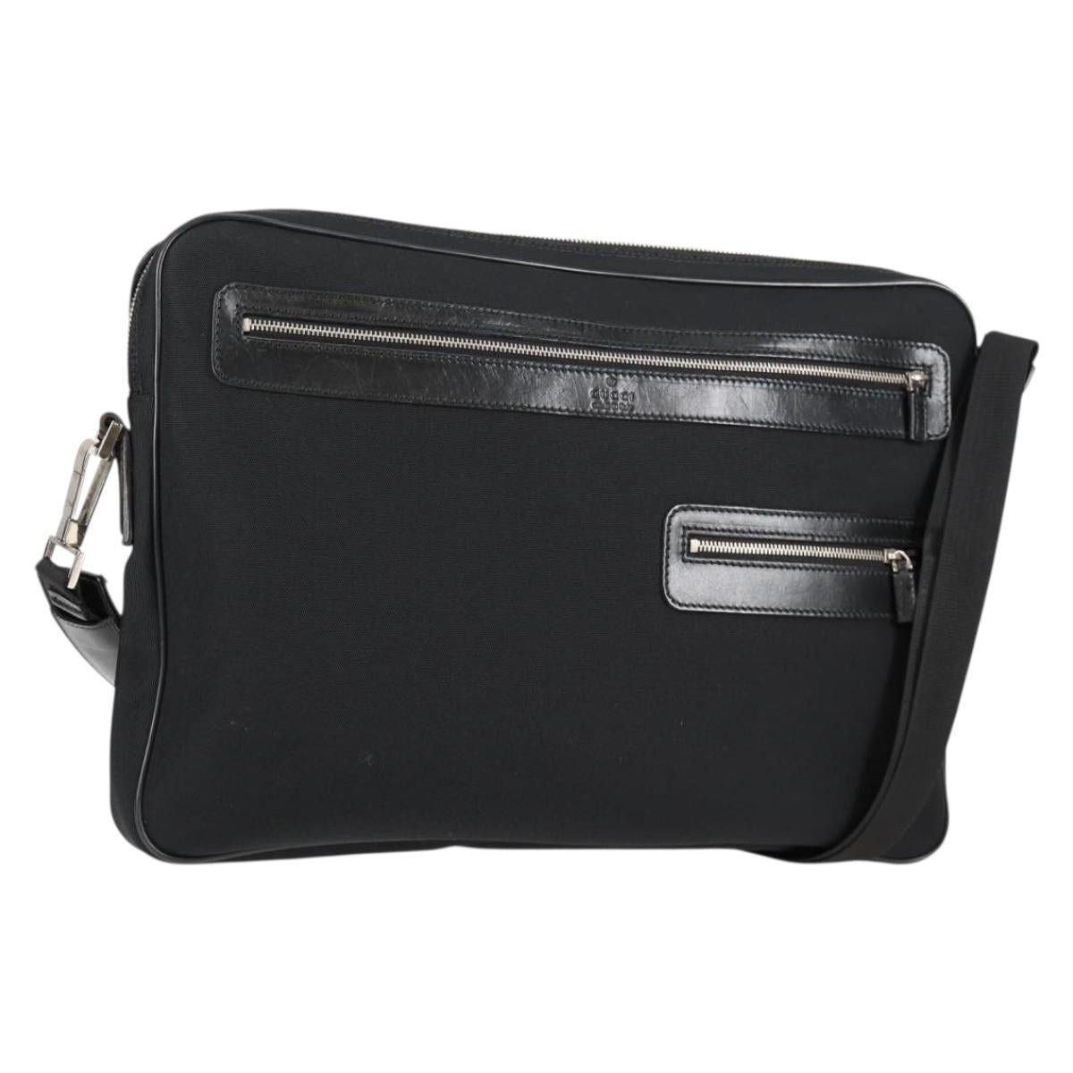 Gucci GUCCI Shoulder Bag Nylon Black Silver Size ONE SIZE - 1 Thumbnail