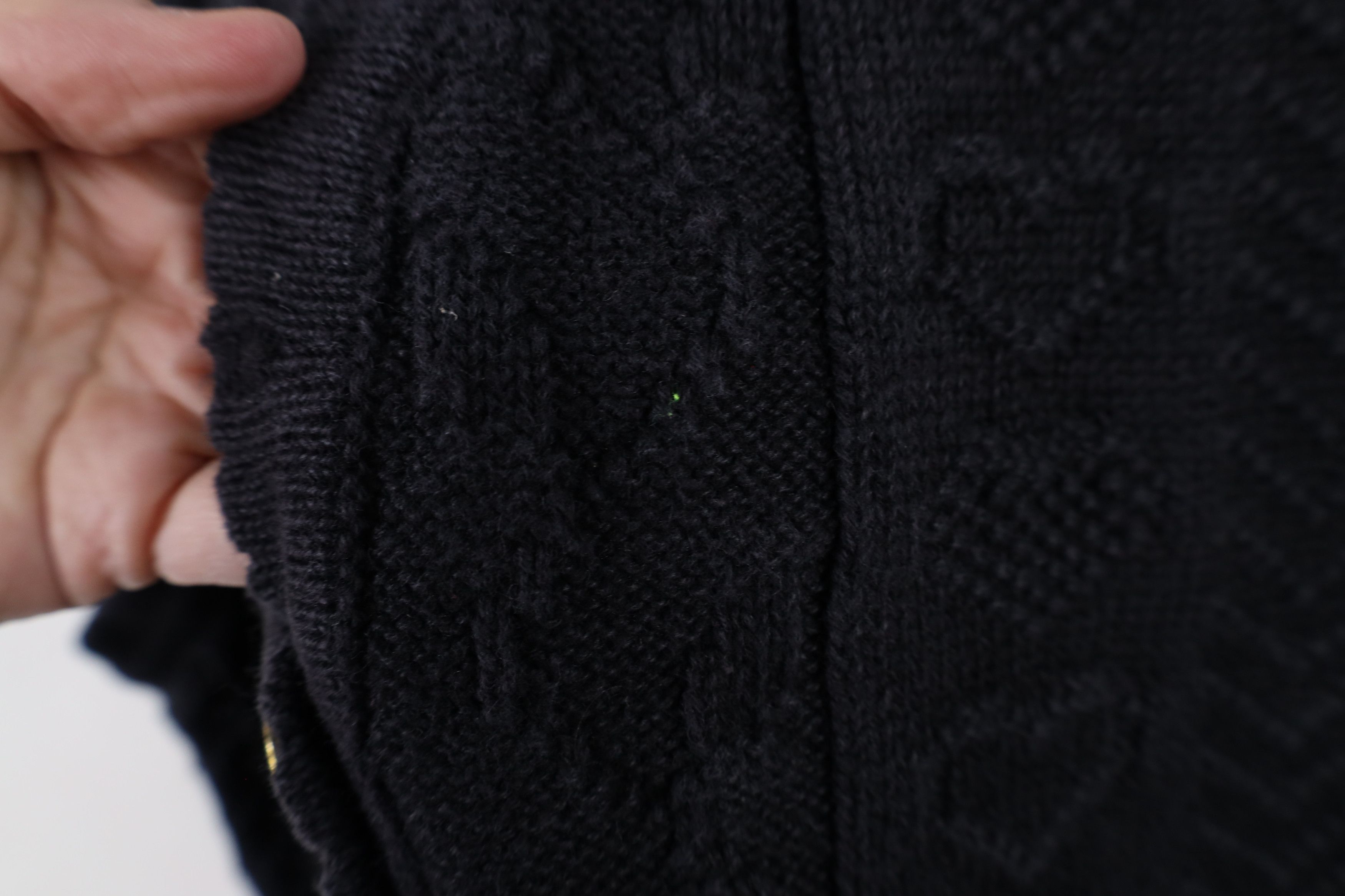 Vintage Vintage 90s Streetwear Flower Knit Cardigan Sweater Vest Size L / US 10 / IT 46 - 8 Thumbnail