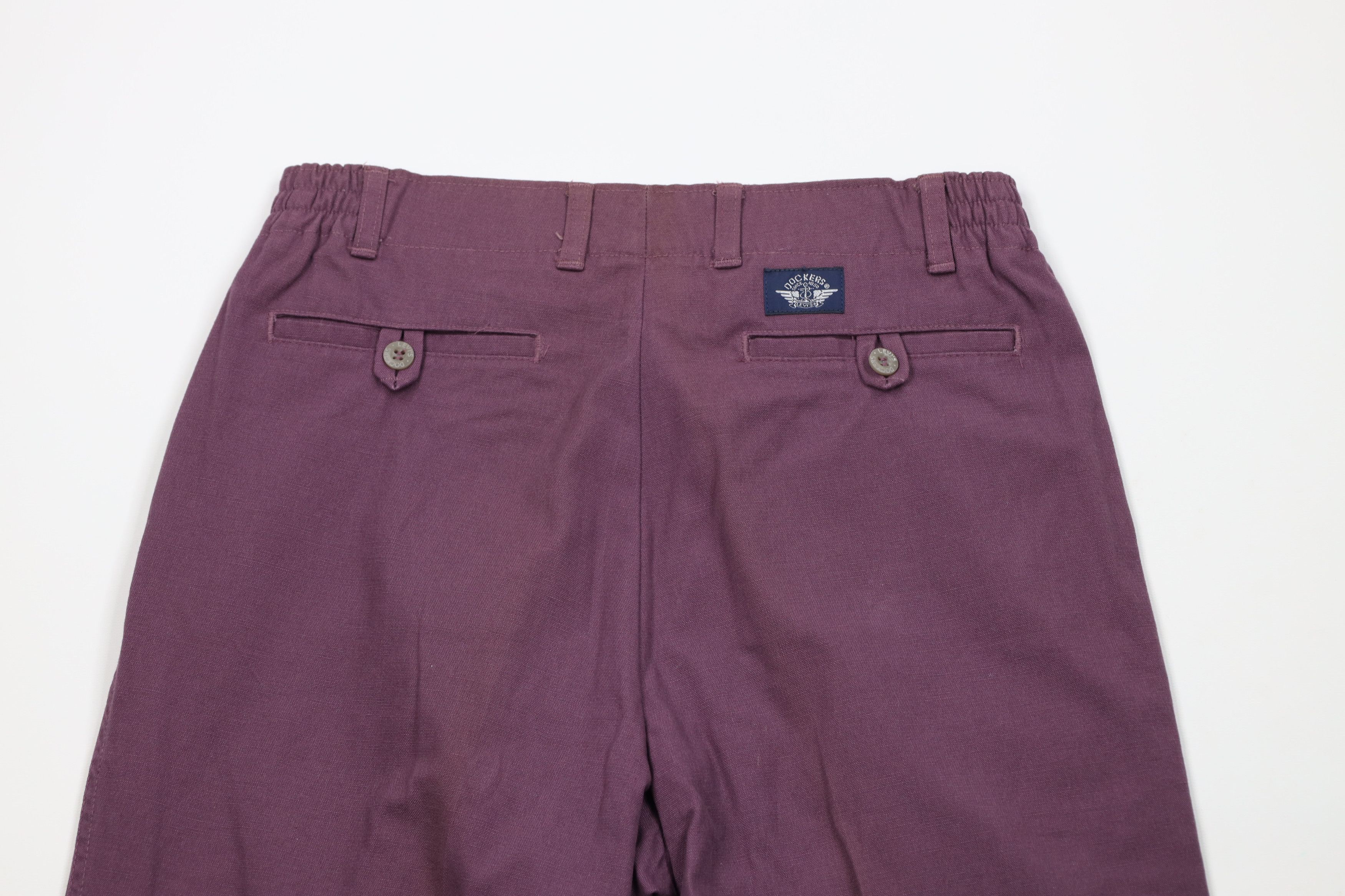 Vintage Vintage 90s Streetwear Straight Leg Chino Pants Purple Size US 30 / EU 46 - 10 Thumbnail