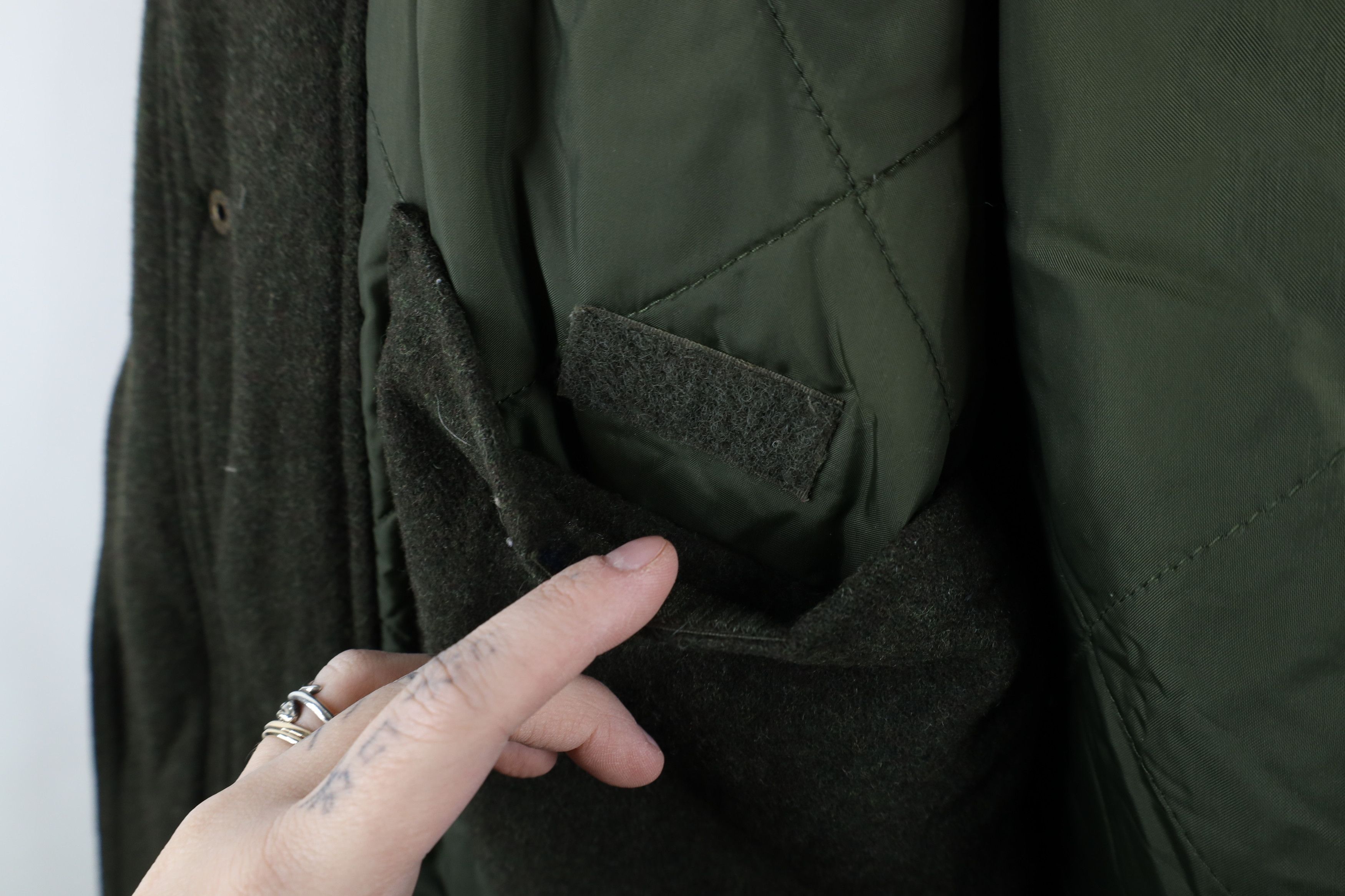 Cabelas × Vintage Vintage Cabelas Heavyweight Wool Chore Barn Jacket Green Size US XL / EU 56 / 4 - 9 Thumbnail