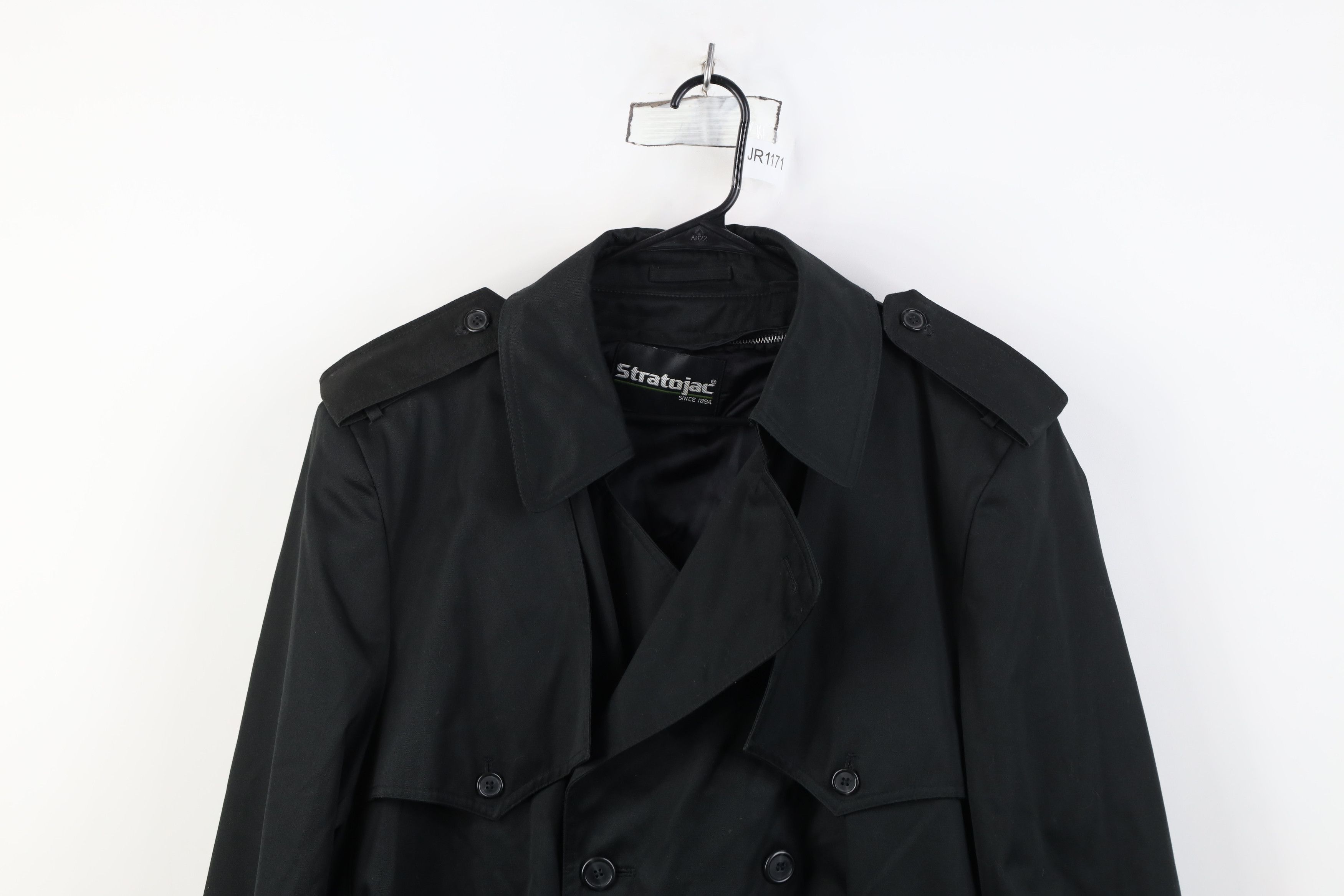 Vintage Vintage 70s Streetwear Trench Coat Rain Jacket Black USA Size US XXL / EU 58 / 5 - 2 Thumbnail