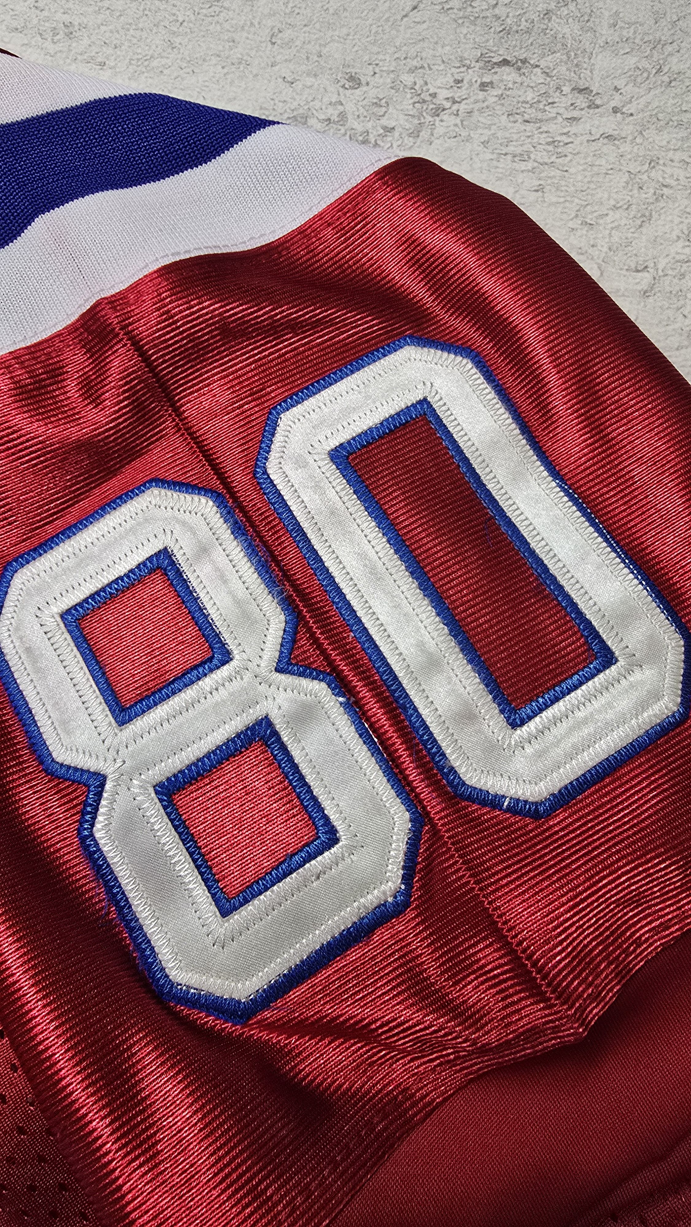 Mitchell & Ness Patriots Irving Fryar 1985 Throwback Stitched Jersey Size 50 Size US L / EU 52-54 / 3 - 6 Thumbnail