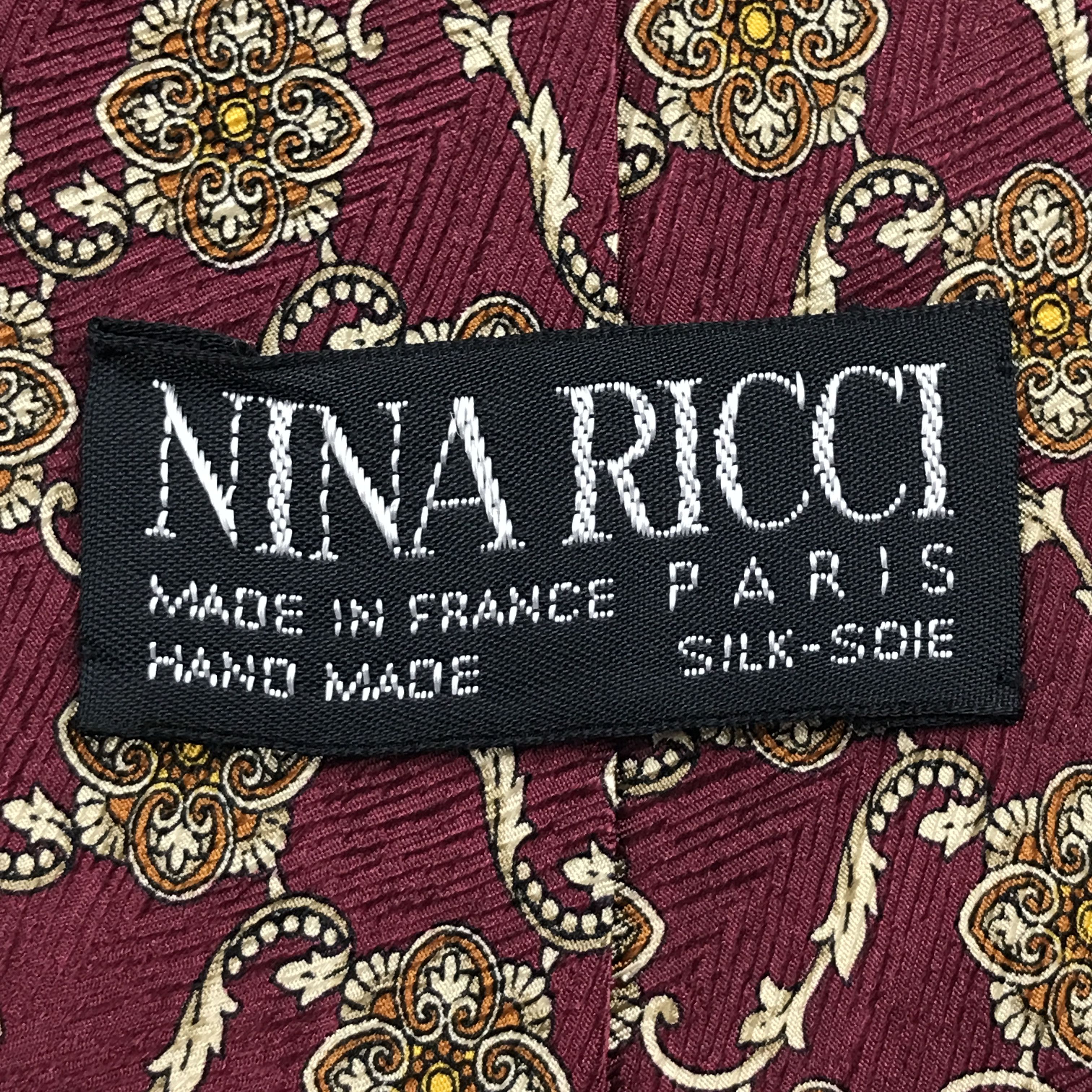 Designer × Vintage Vintage Nina Ricci Silk Necktie Size ONE SIZE - 6 Thumbnail